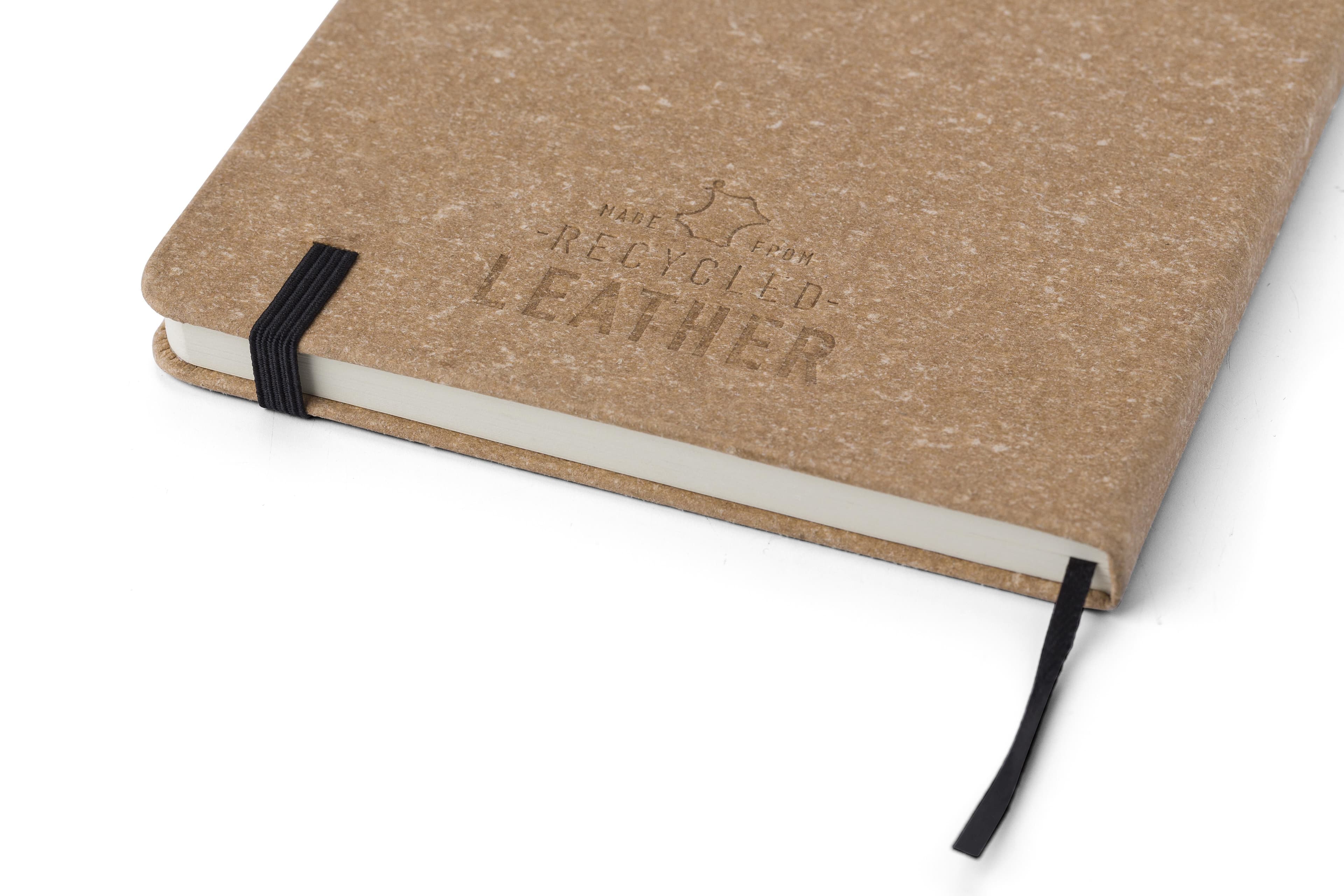 Notizbuch aus recyceltem Leder (A5) Gianna Original