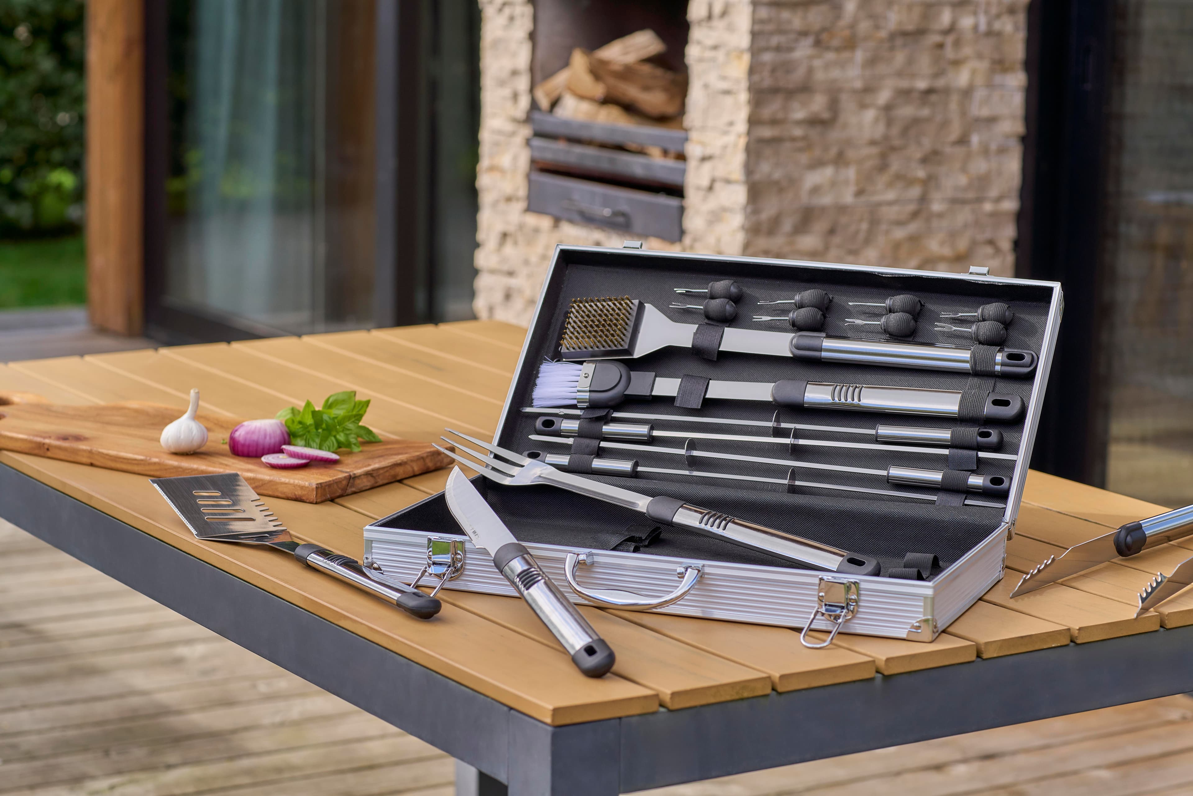 Grillset aus Edelstahl Dawn