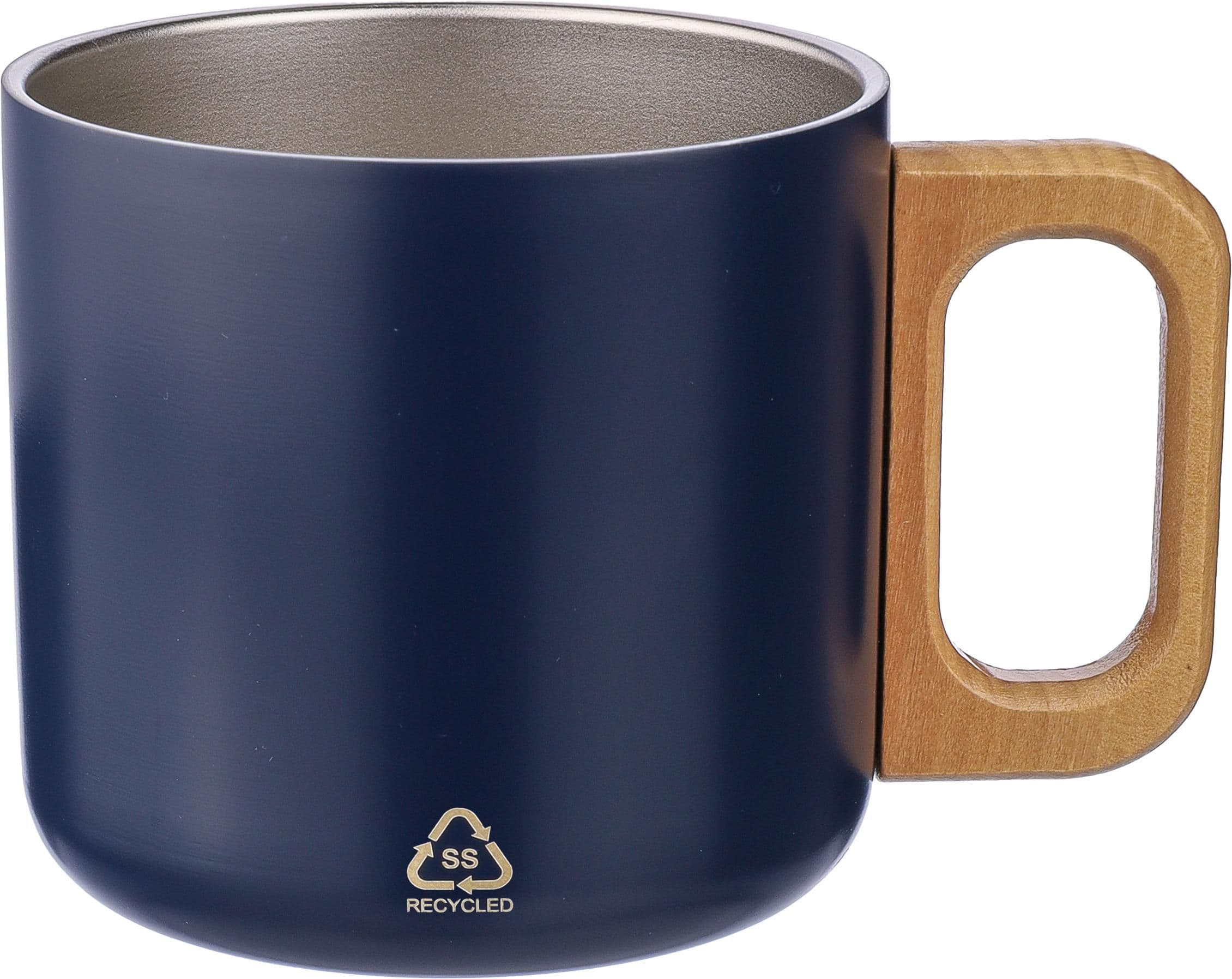 Doppelwandiger Becher aus recyceltem Edelstahl 400 ml Dwight
