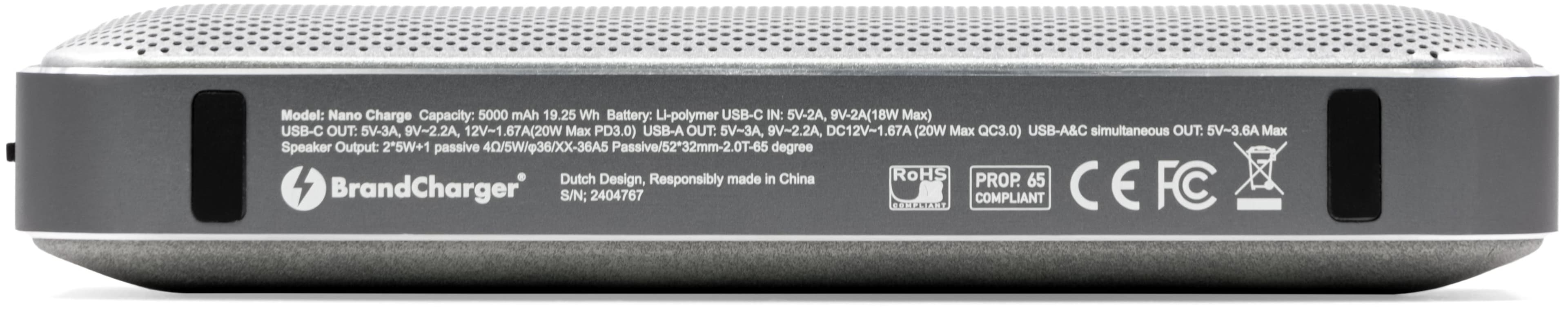 BrandCharger Nano Charge kabelloser Lautsprecher