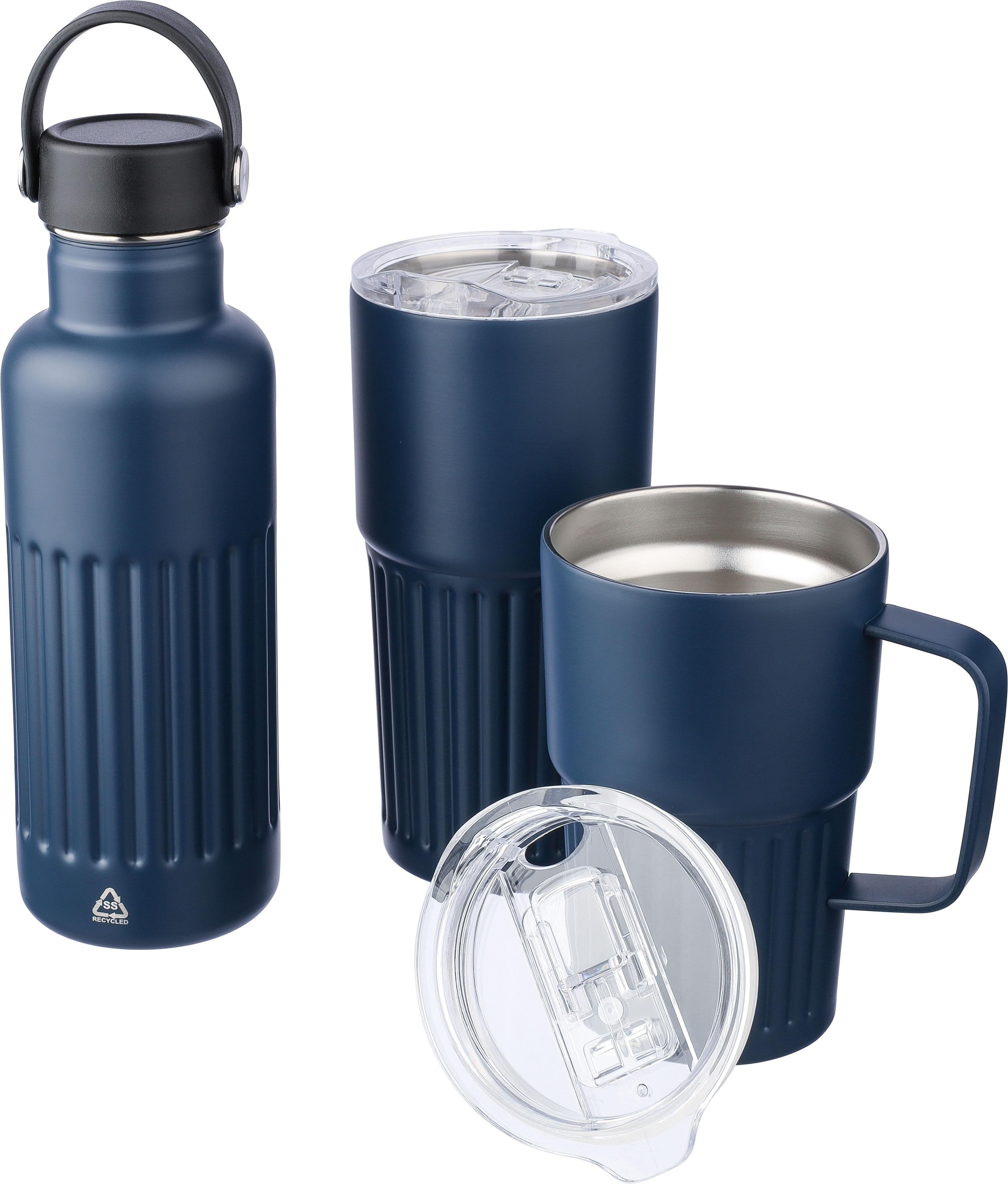 Recycelter doppelwandiger Trinkbecher aus Edelstahl (500 ml) Kael
