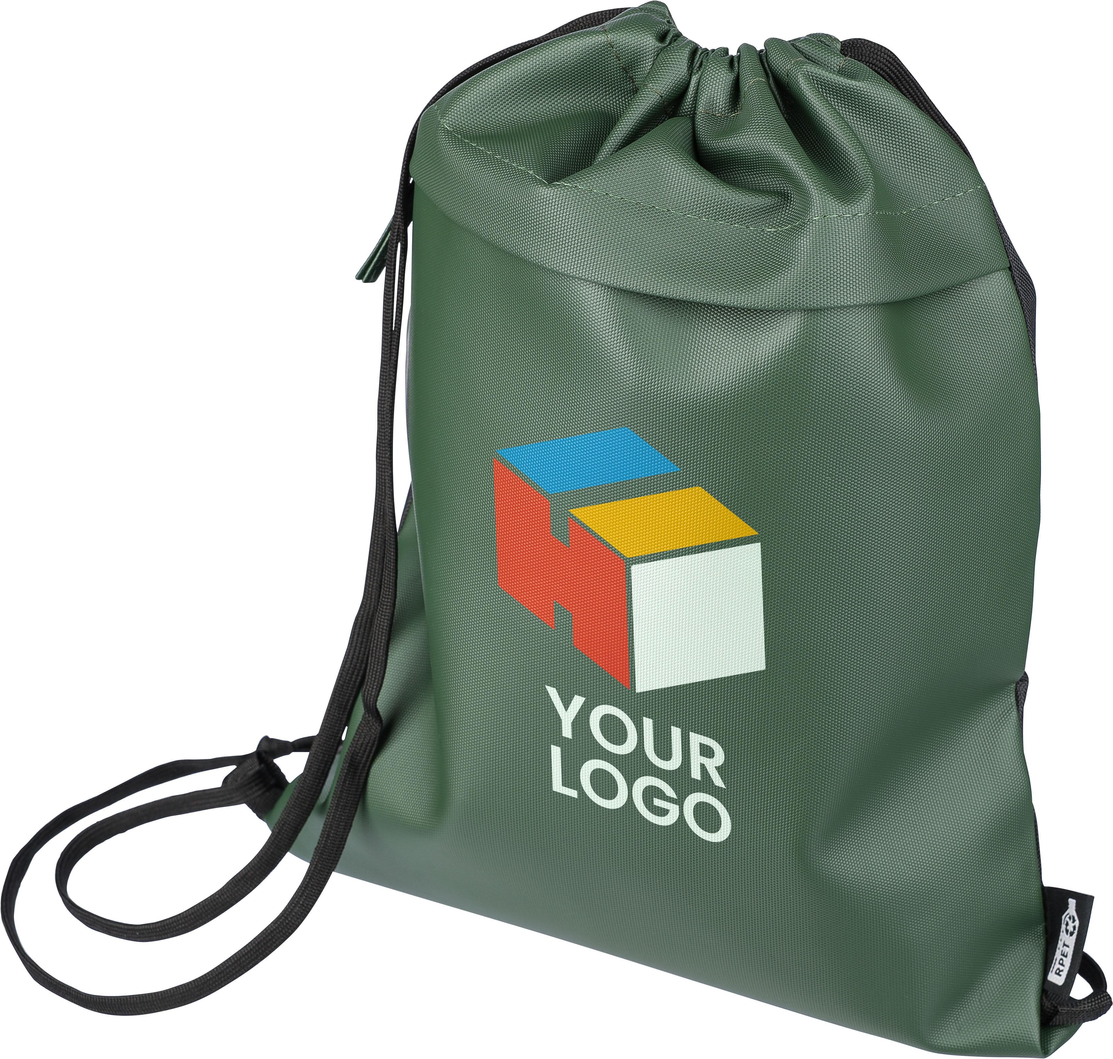 rPET Polyester (600D) Rucksack mit Kordelzug Auri