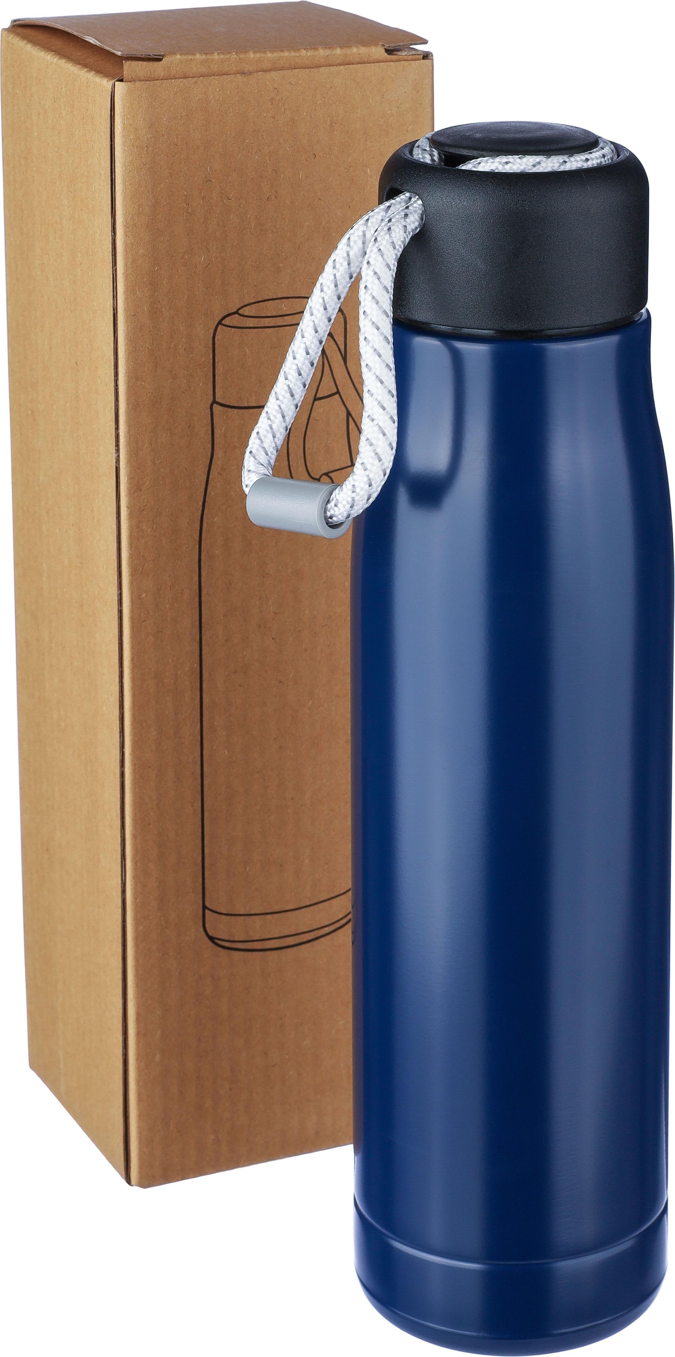 Doppelwandige Trinkflasche aus recyceltem Edelstahl (500 ml) Solene