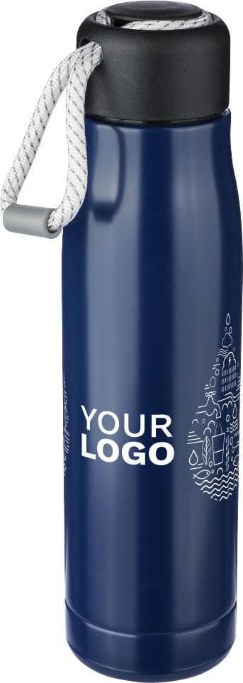 Doppelwandige Trinkflasche aus recyceltem Edelstahl (500 ml) Solene