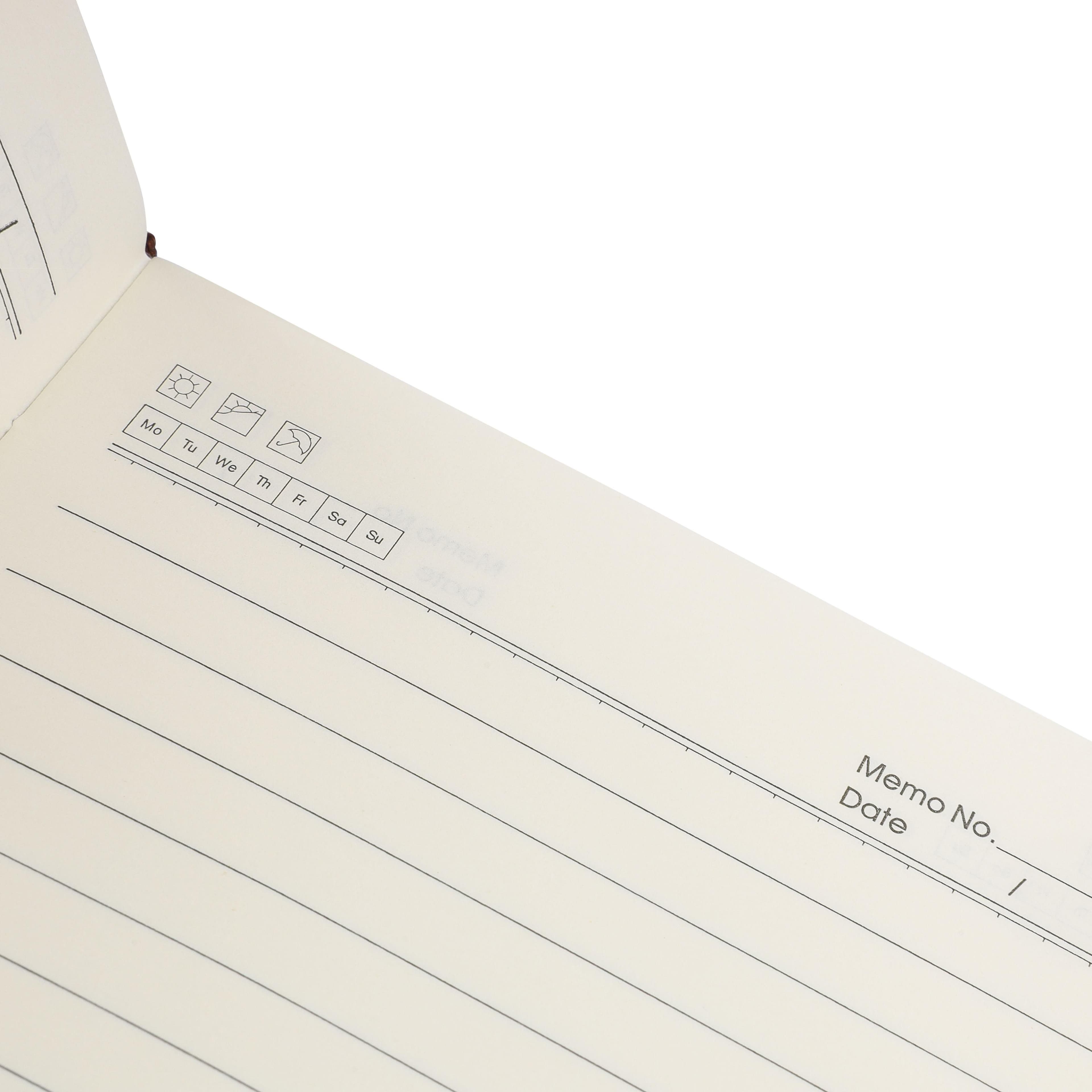 Recyceltes PU-Notizbuch (A5) Elian Original