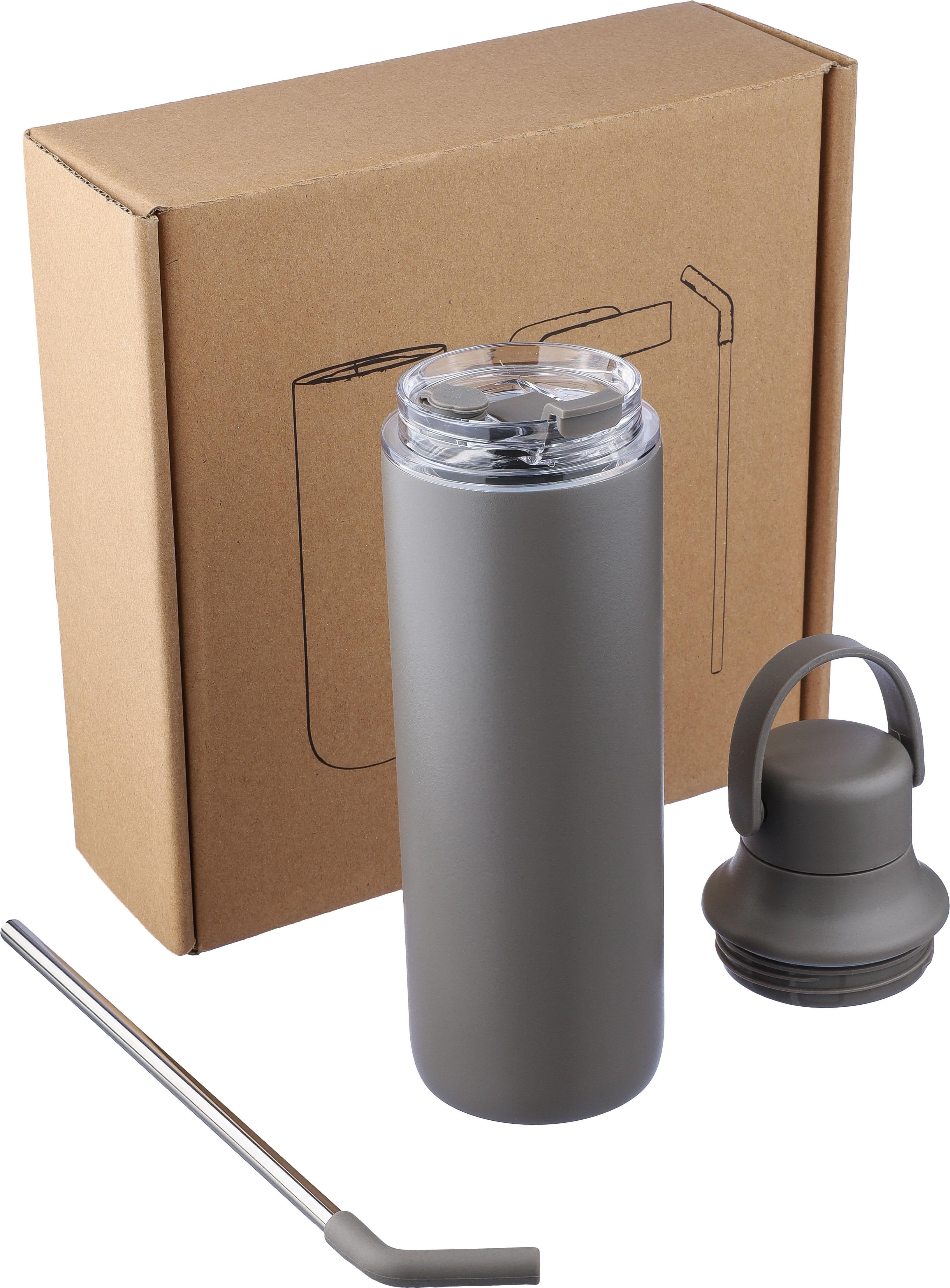 Doppelwandige Edelstahl-Trinkflasche (500 ml) Omari