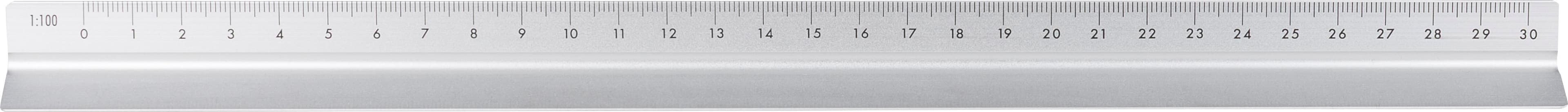 Aluminium-Dreiecklineal 30 cm Tavi