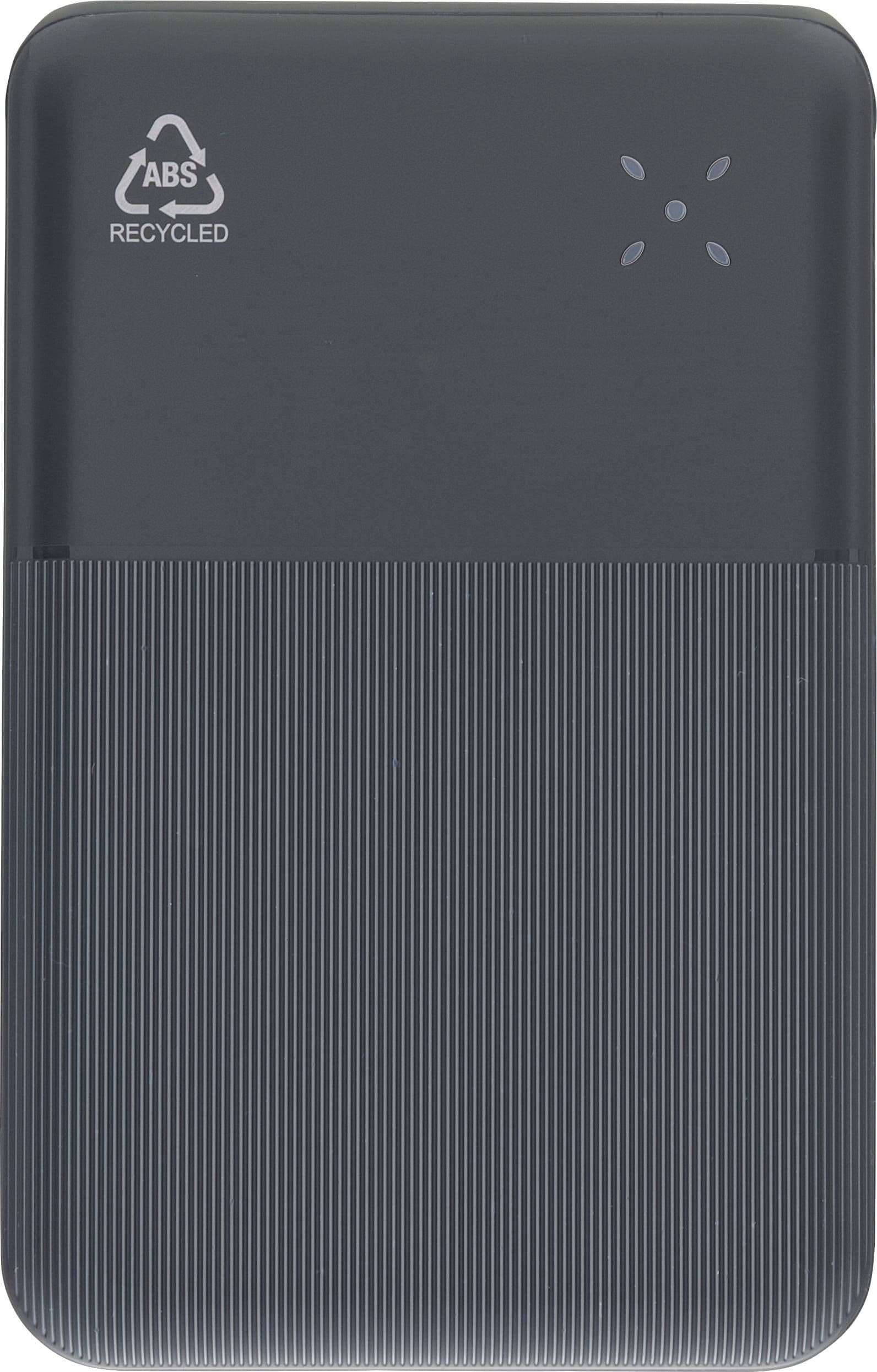 Recycelte ABS-Powerbank Rayen