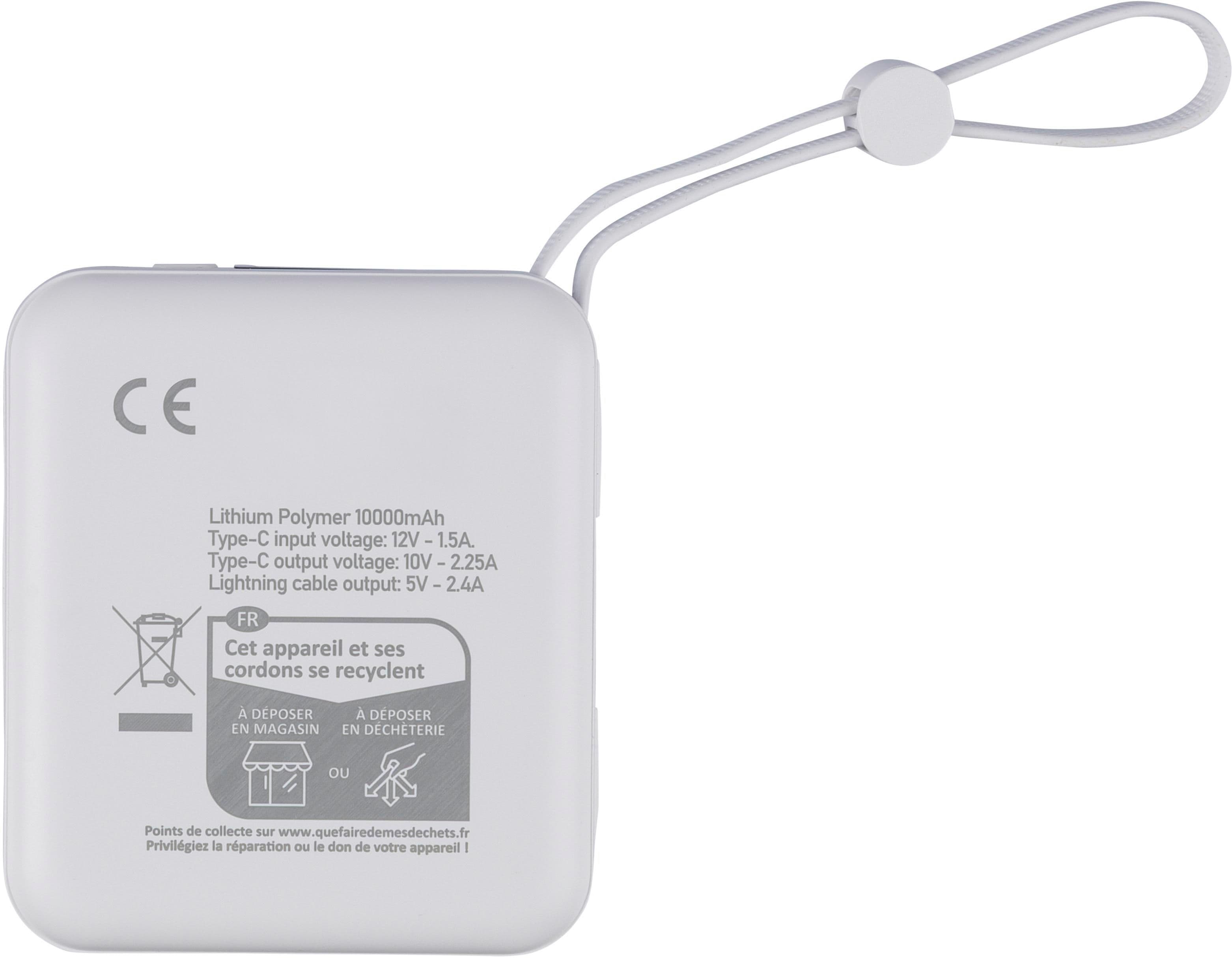 Recycelte ABS-Powerbank Jona