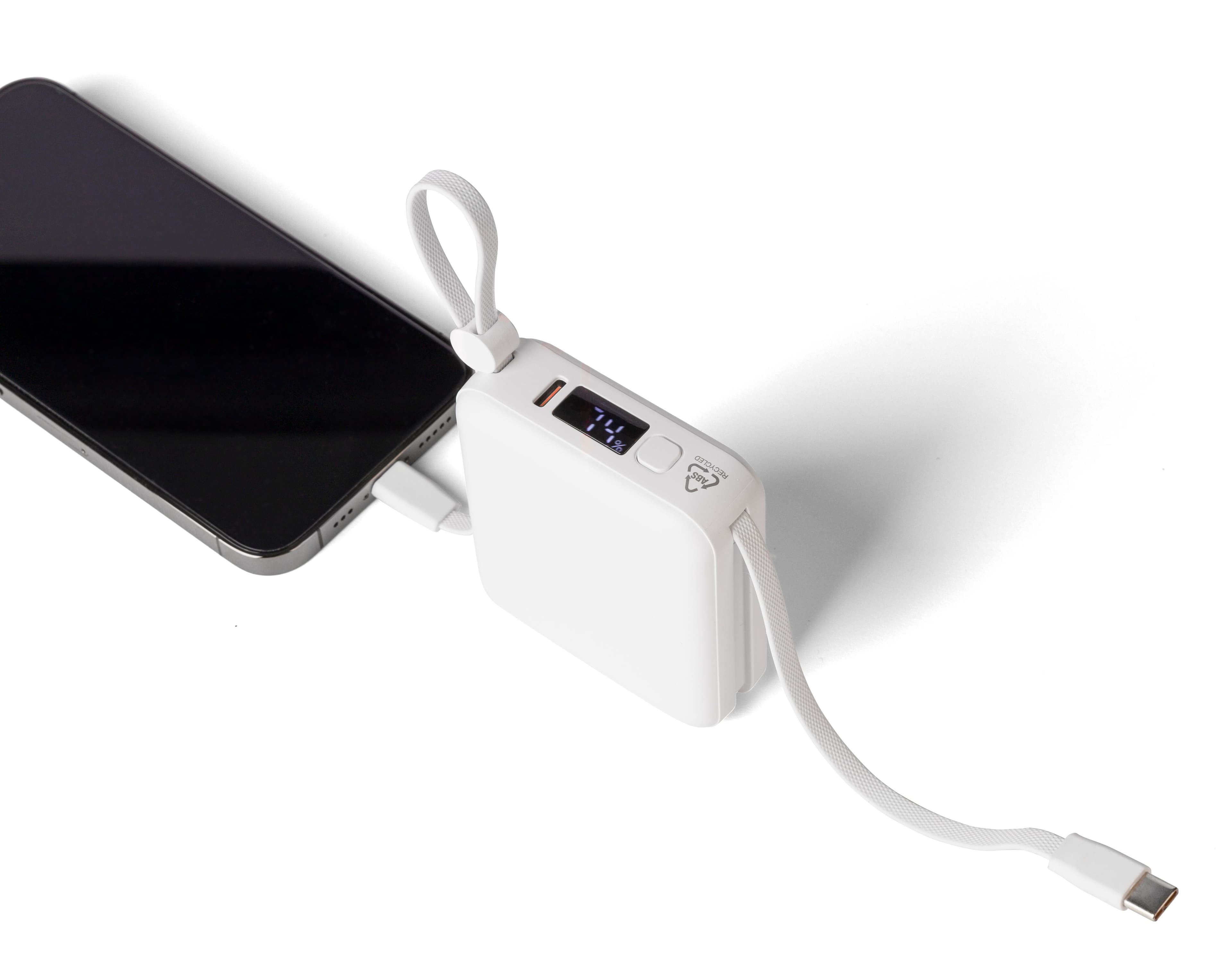 Recycelte ABS-Powerbank Jona
