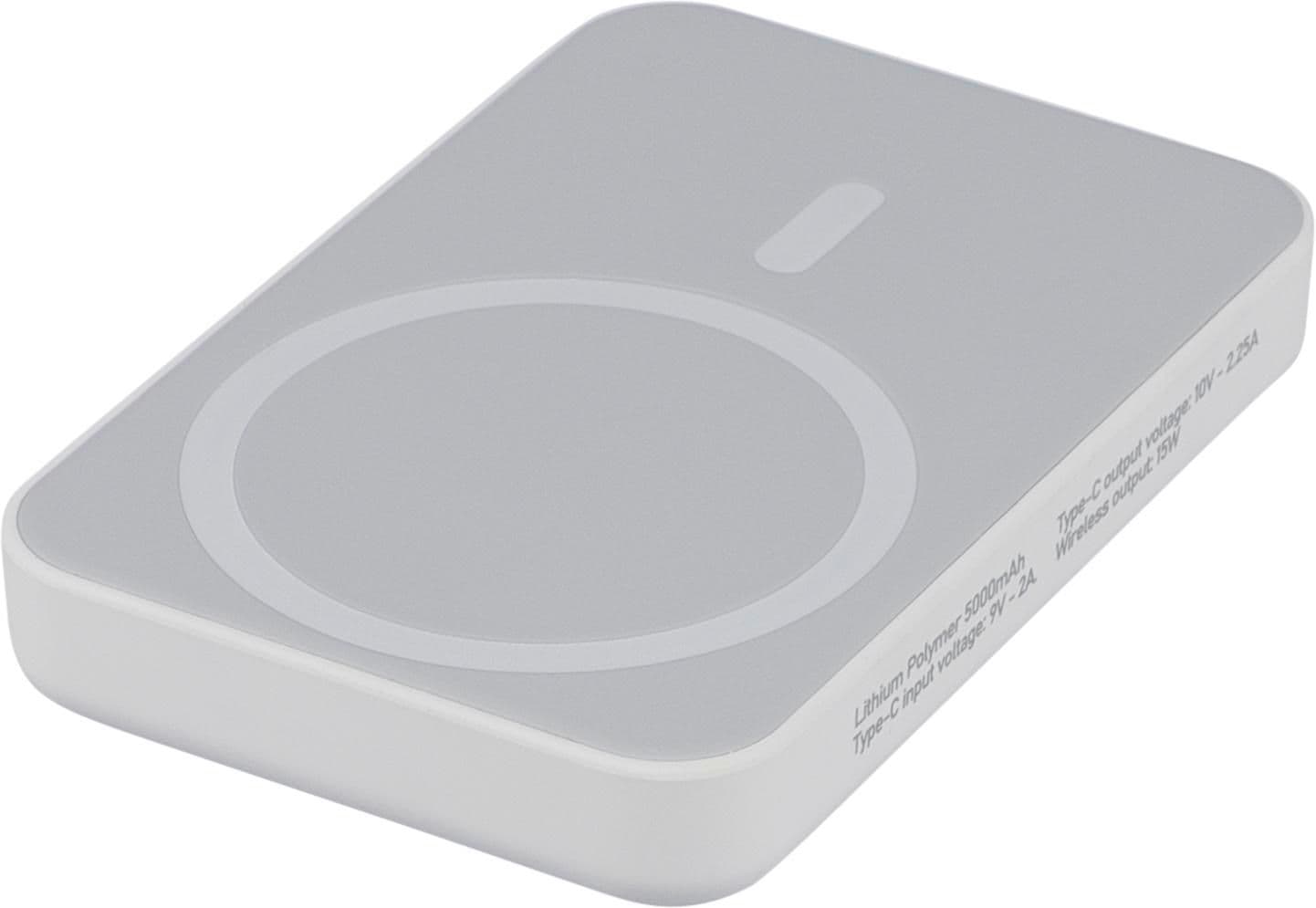Recycelte ABS-Powerbank mit kabellosem Ladegerät Miren