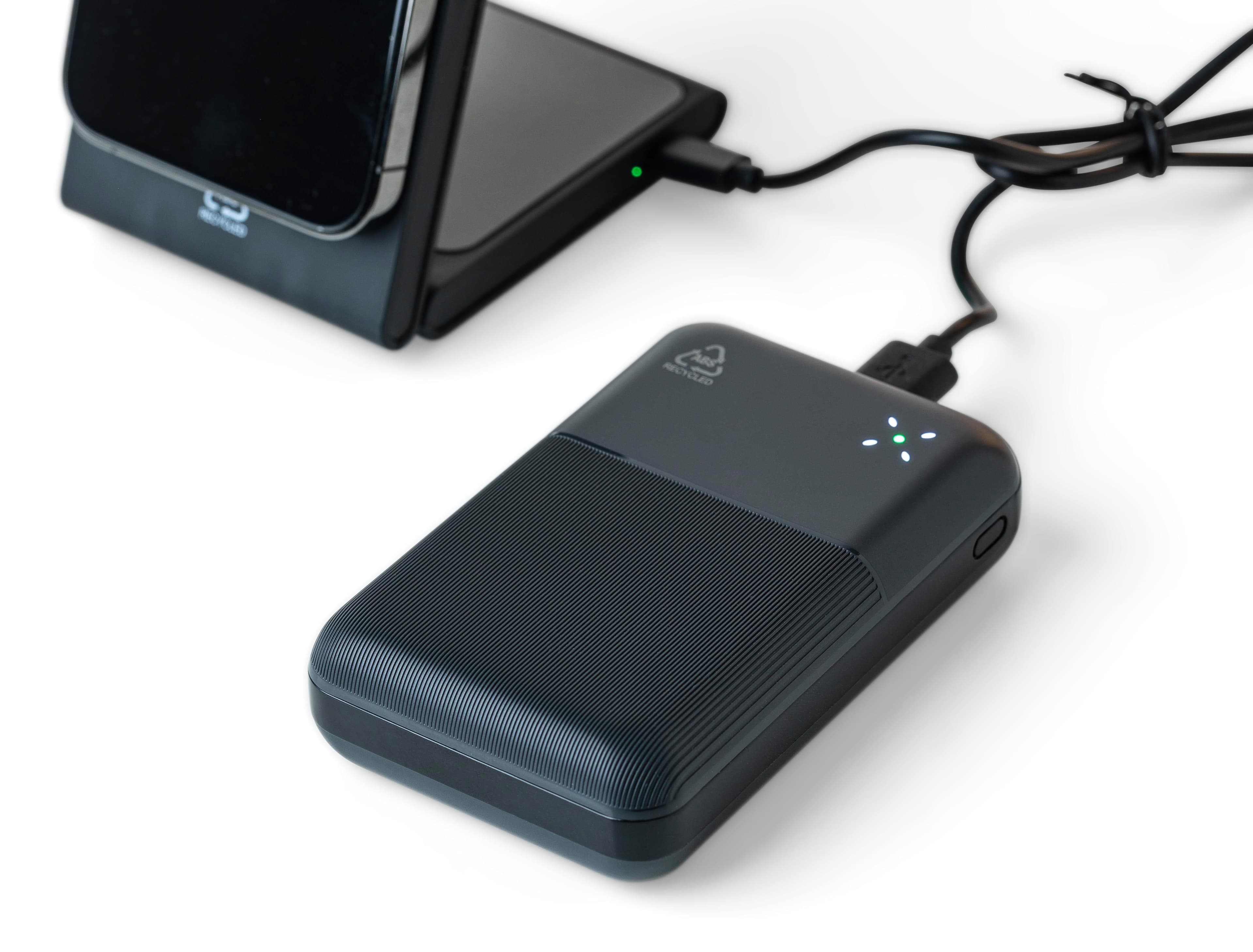 Recycelte ABS-Powerbank Rayen