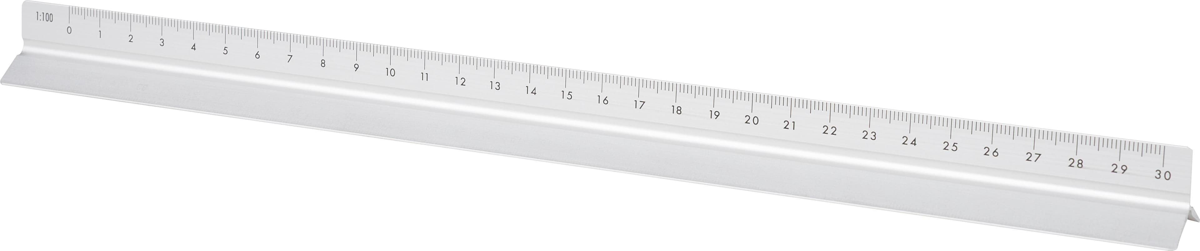 Aluminium-Dreiecklineal 30 cm Tavi