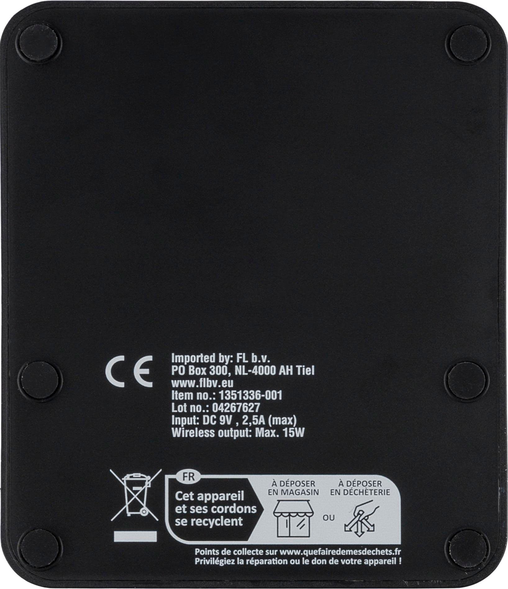 Recyceltes ABS 3-in-1-Wireless-Ladegerät Elias