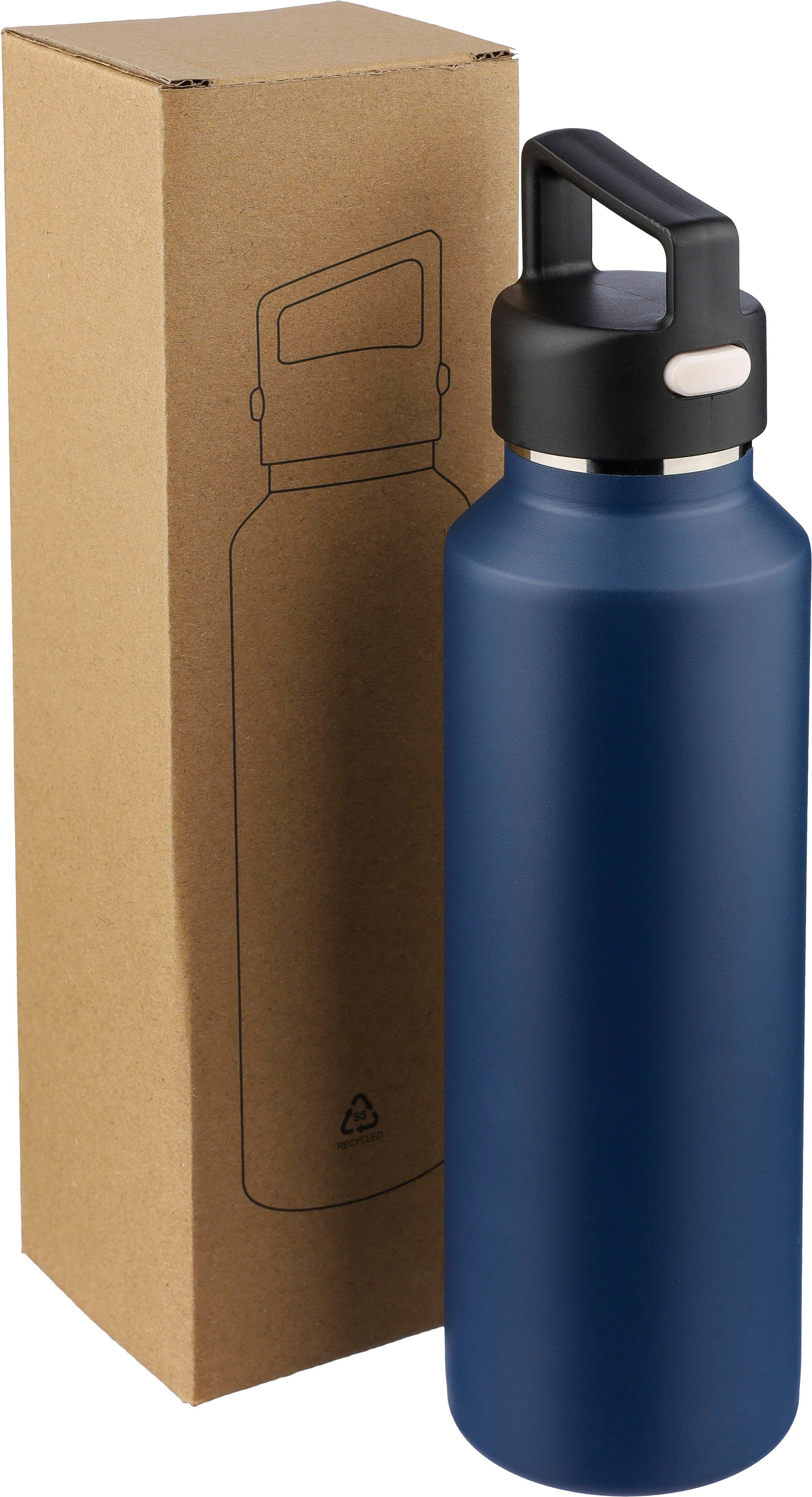 Recycelte doppelwandige Edelstahlflasche (600 ml) Mace