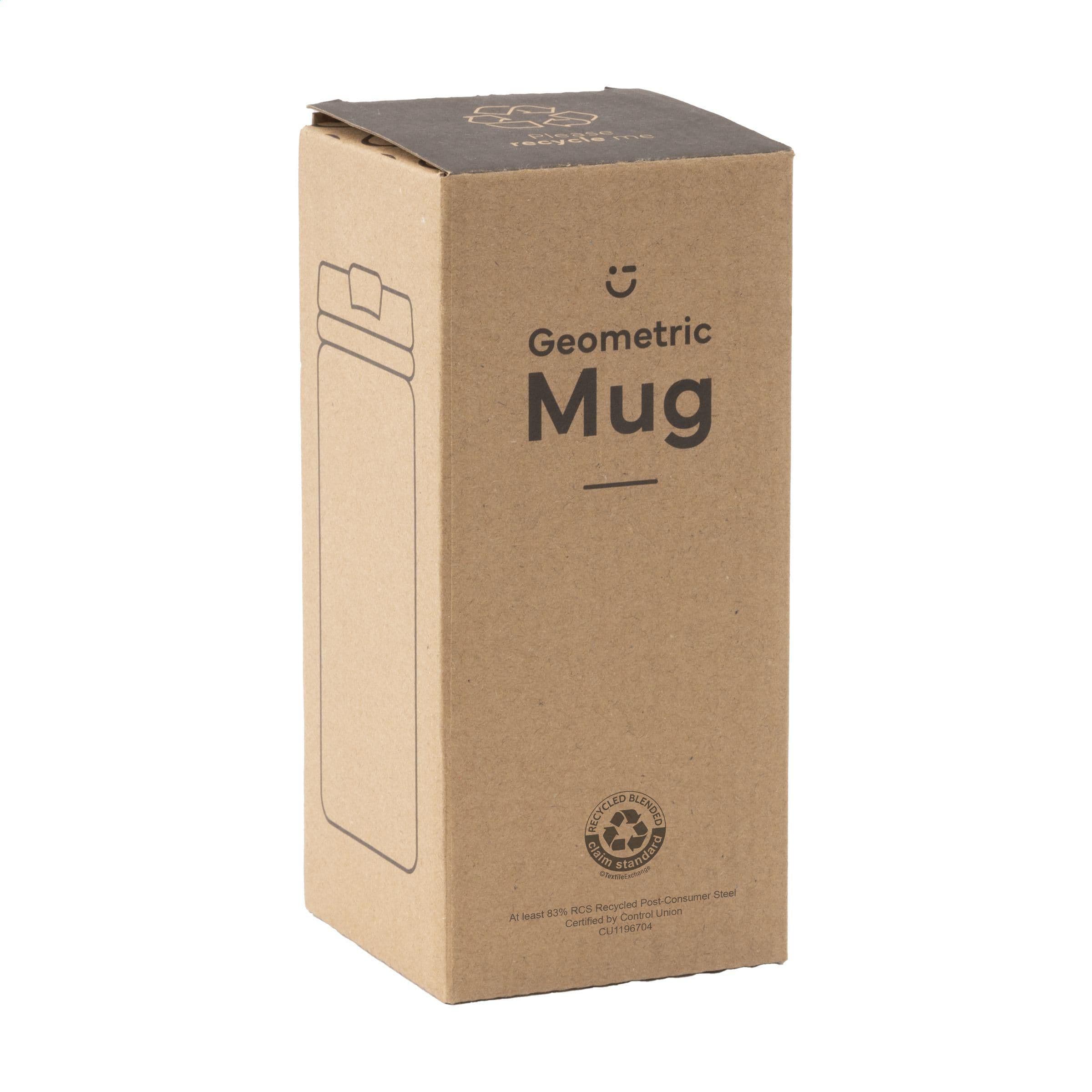 Geometric Mug RCS Recycled Steel 280 ml Thermobecher