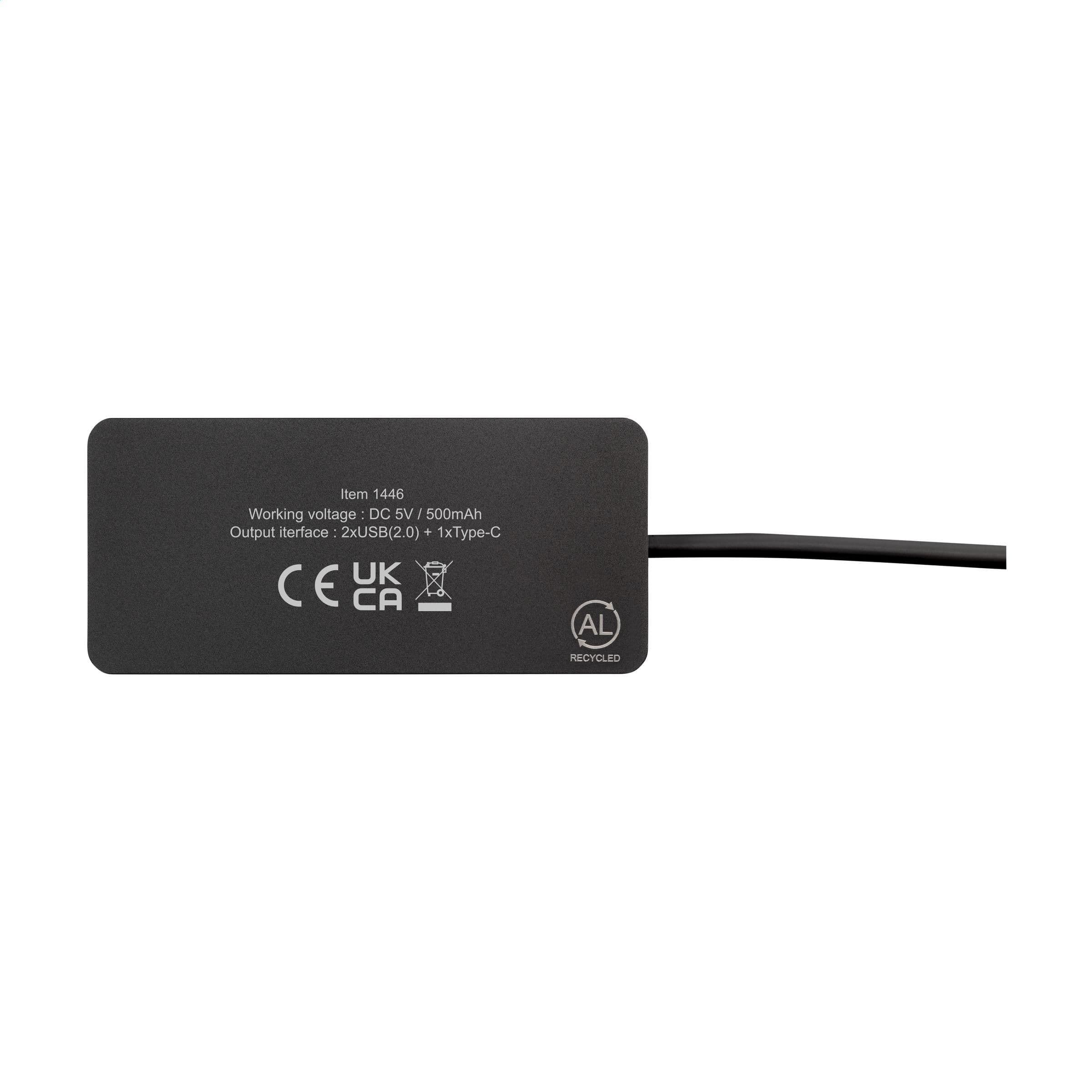 Tecco GRS Recycled Alu USB Hub