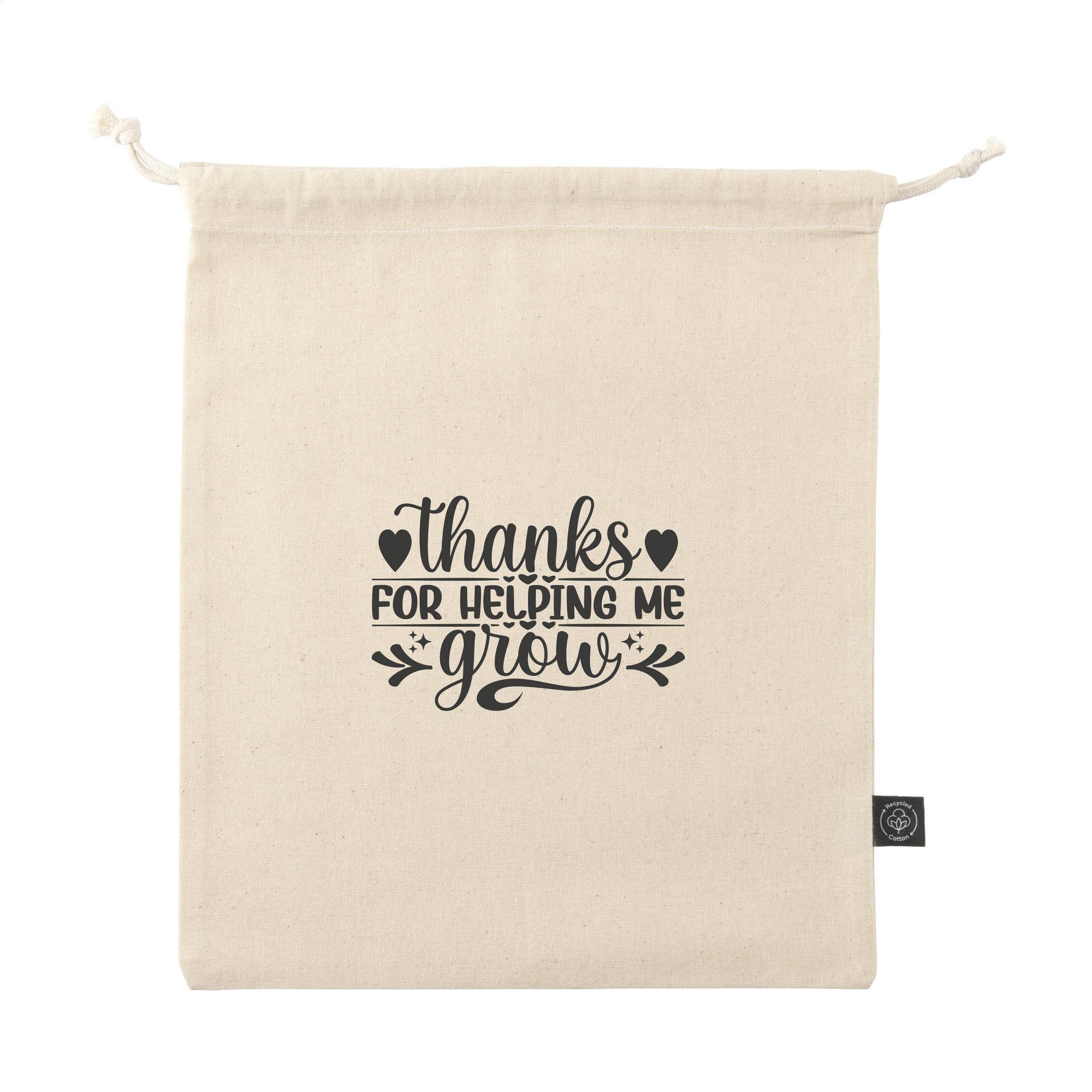 Gift Pouch Naturel GRS Recycled Cotton (150 g/m²) M