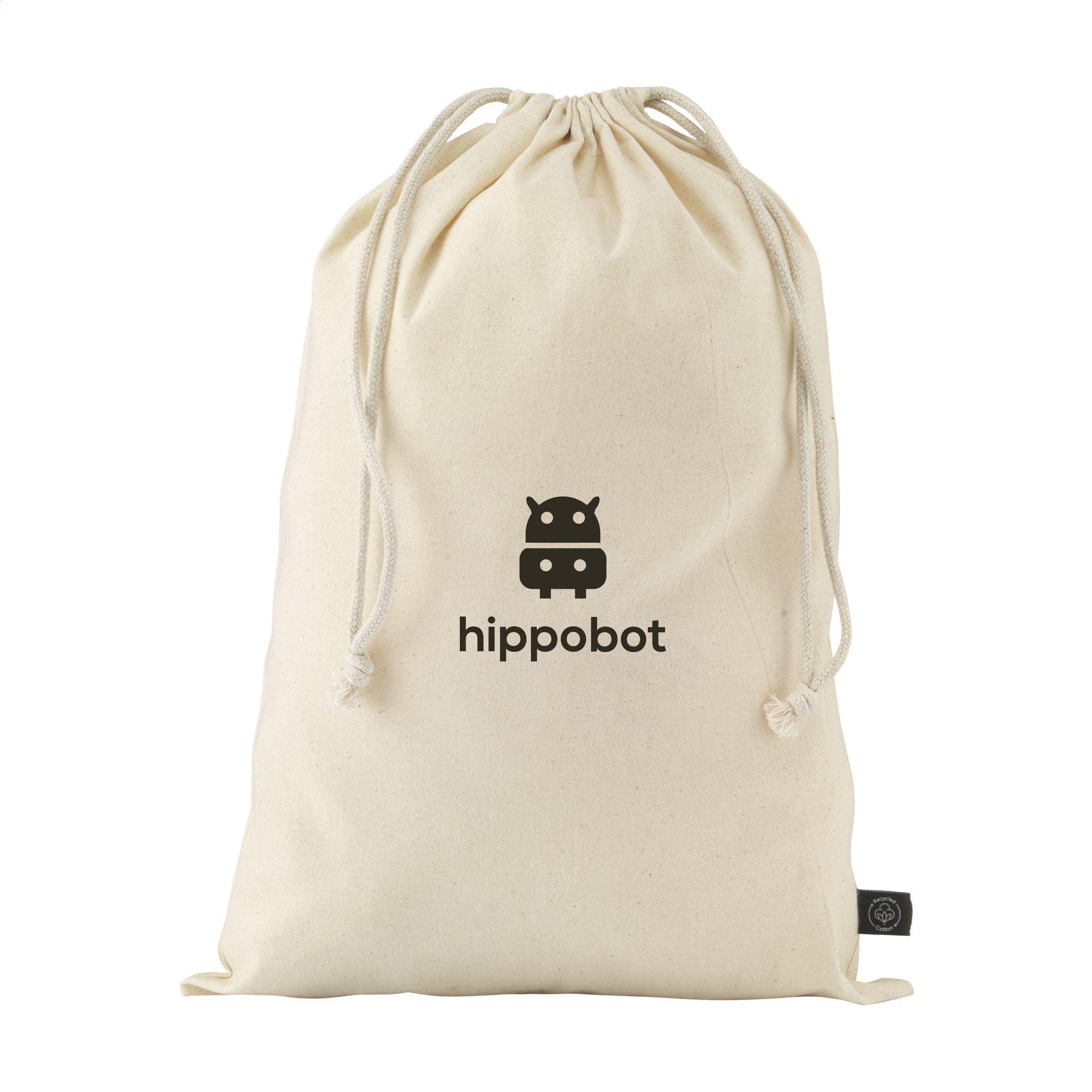 Gift Pouch Naturel GRS Recycled Cotton (150 g/m²) L