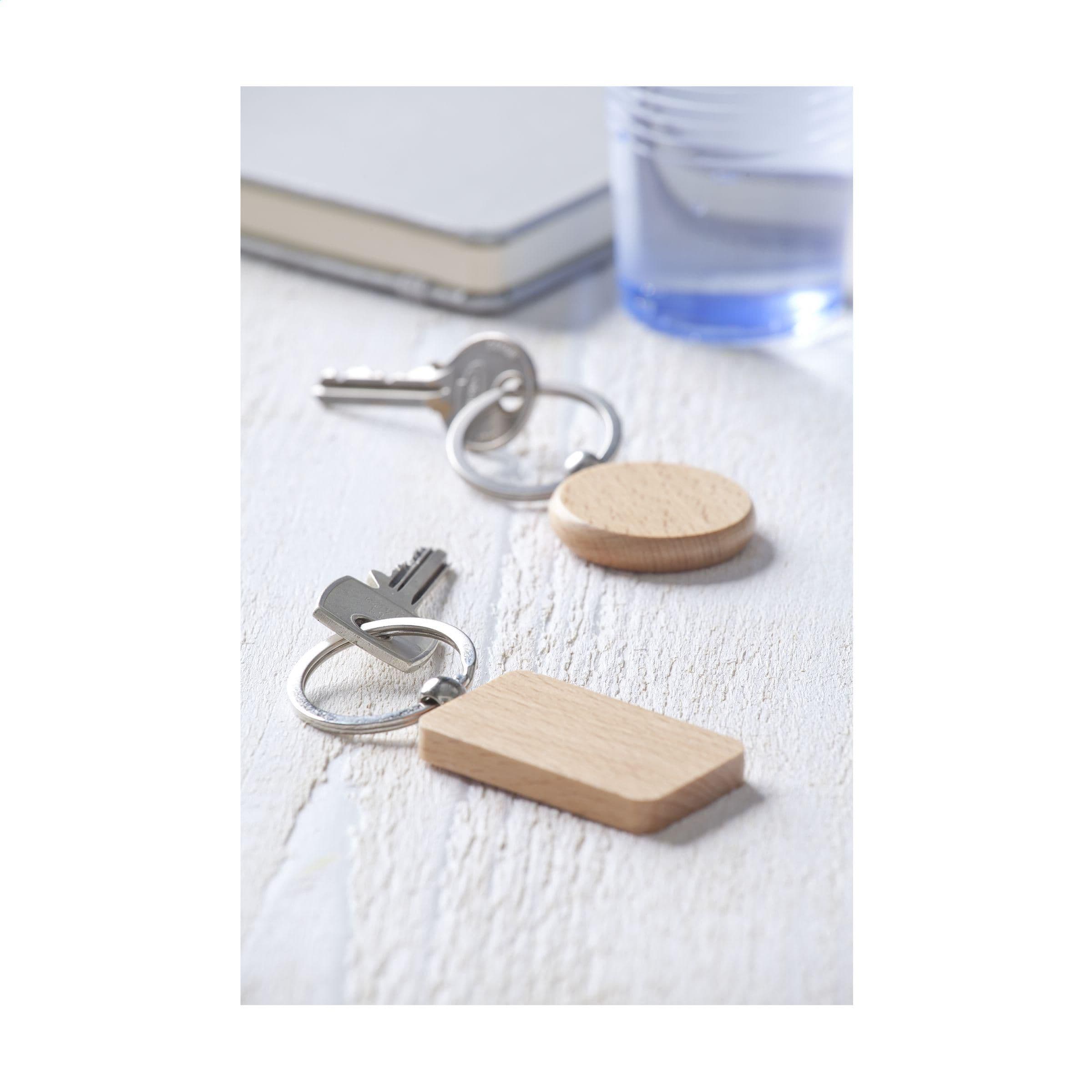 WoodKey Rechteck Schlüsselanhänger