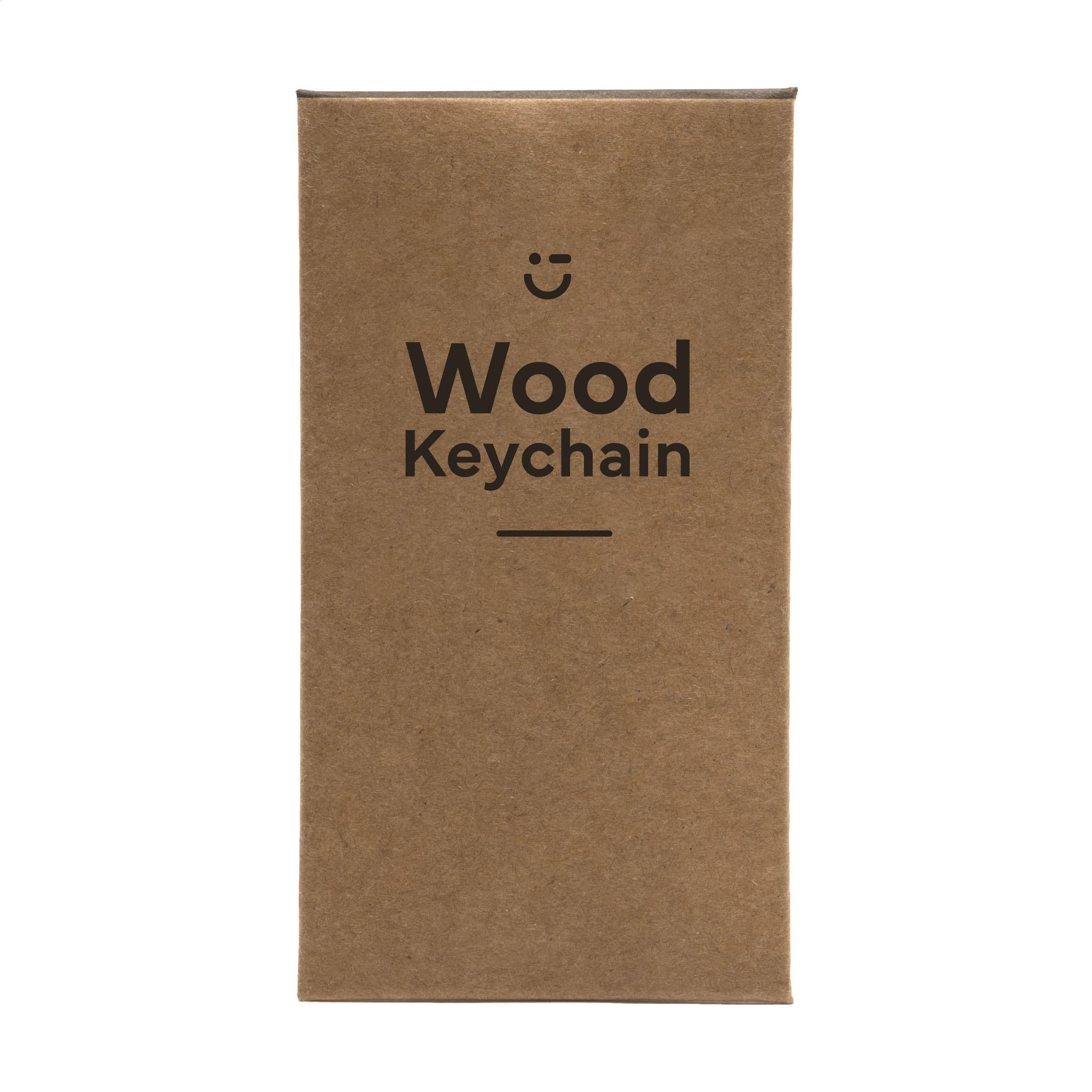 WoodKey Rechteck Schlüsselanhänger