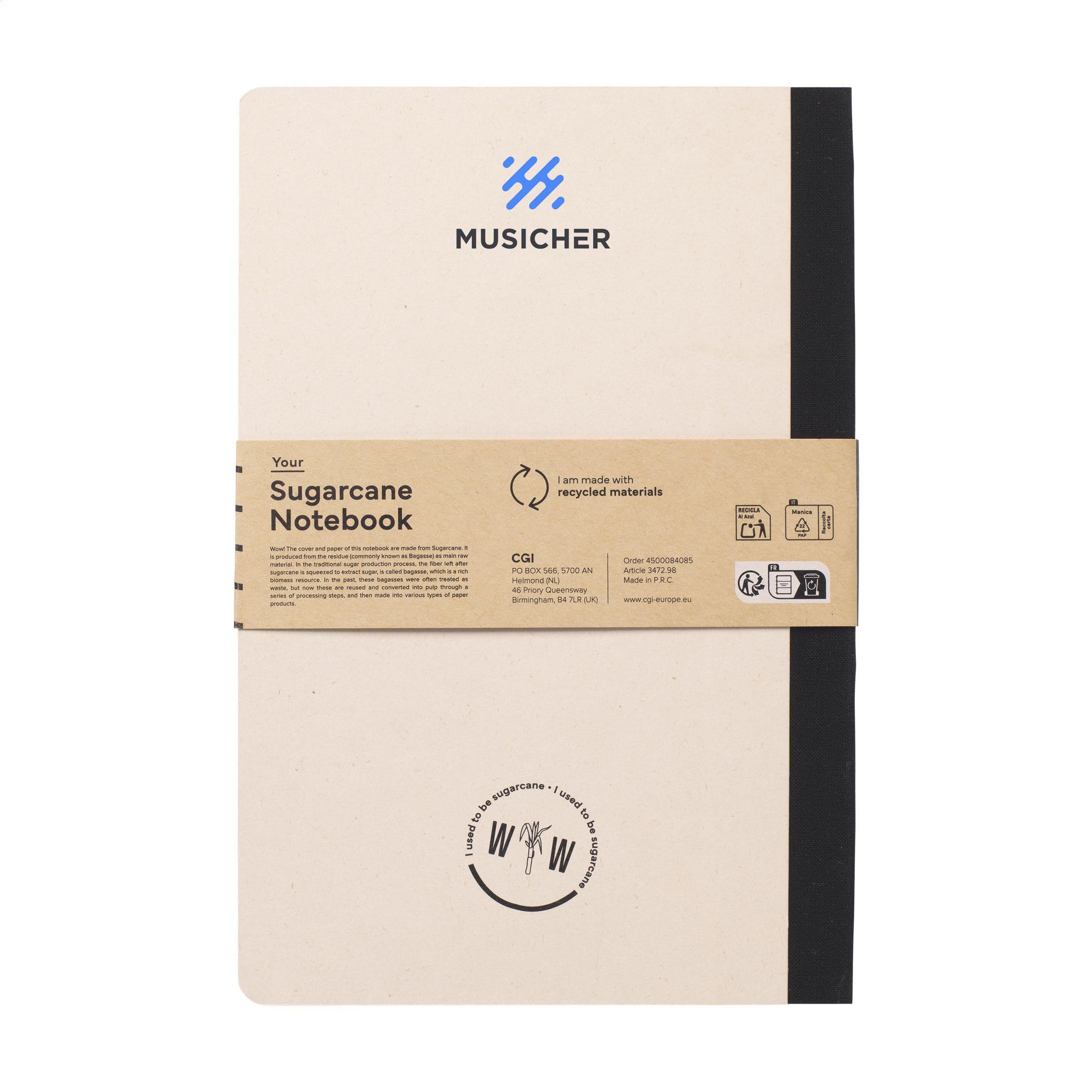 Sugarcane Notebook A5 Notizbuch