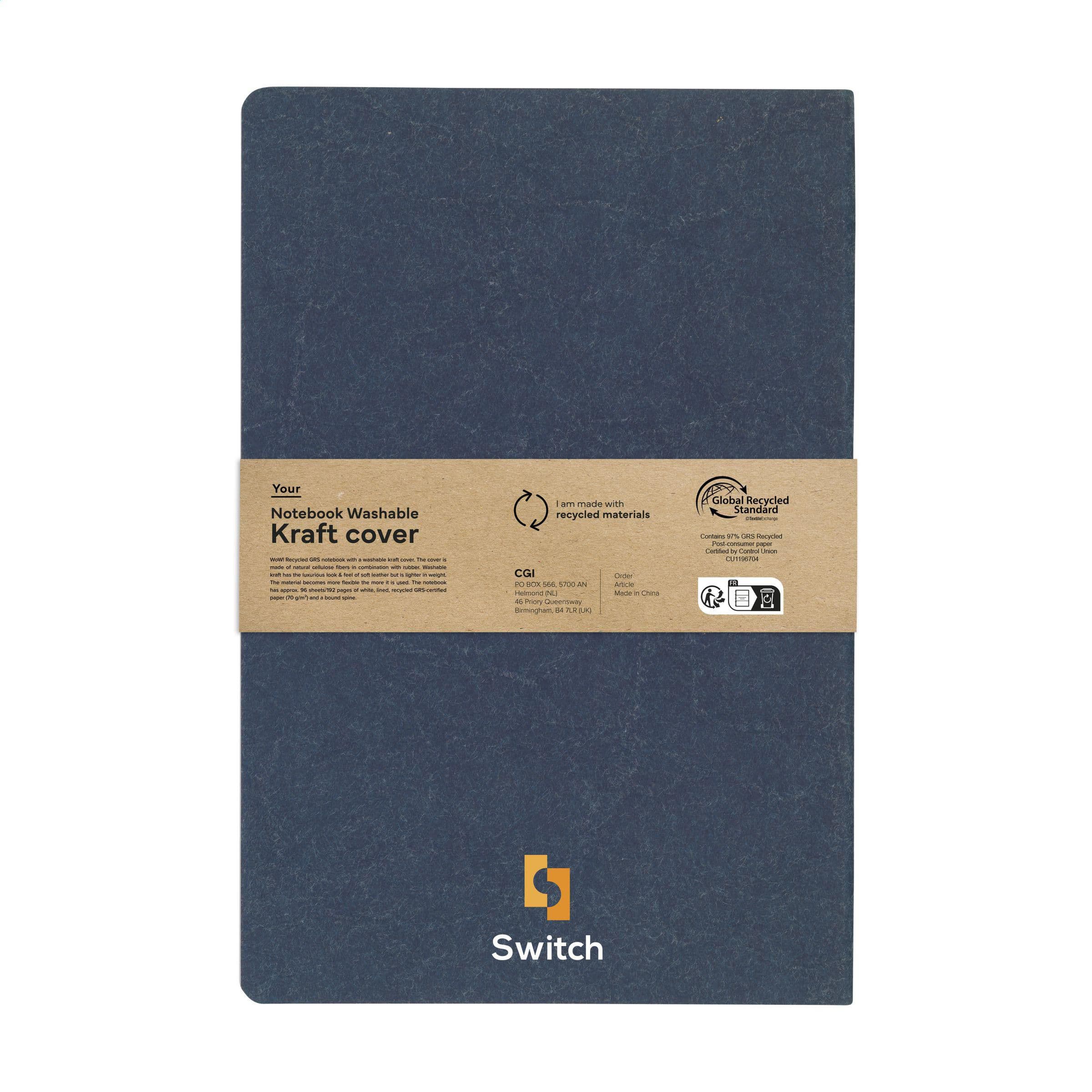 Notebook GRS Washable Kraft Cover A5 Notizbuch