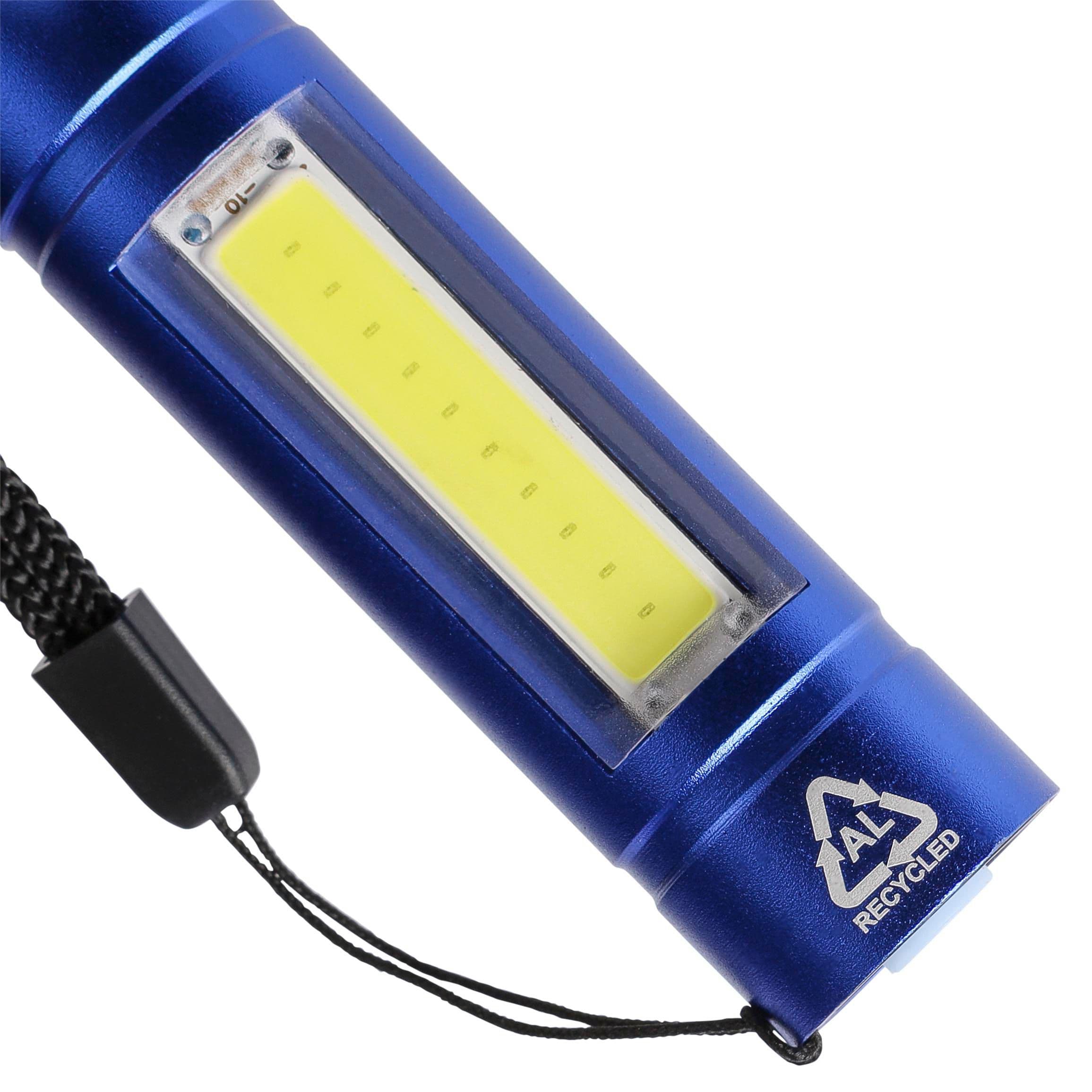 Taschenlampe aus recyceltem Aluminium COB Sami