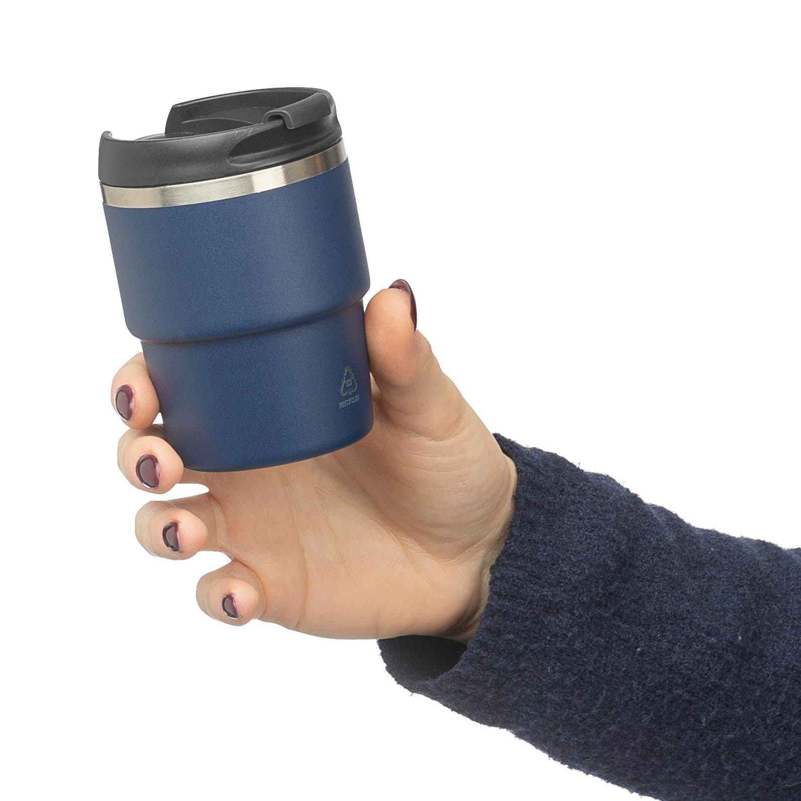 Recycelter Edelstahl-Becher mit doppelter Wand (175 ml) Oli