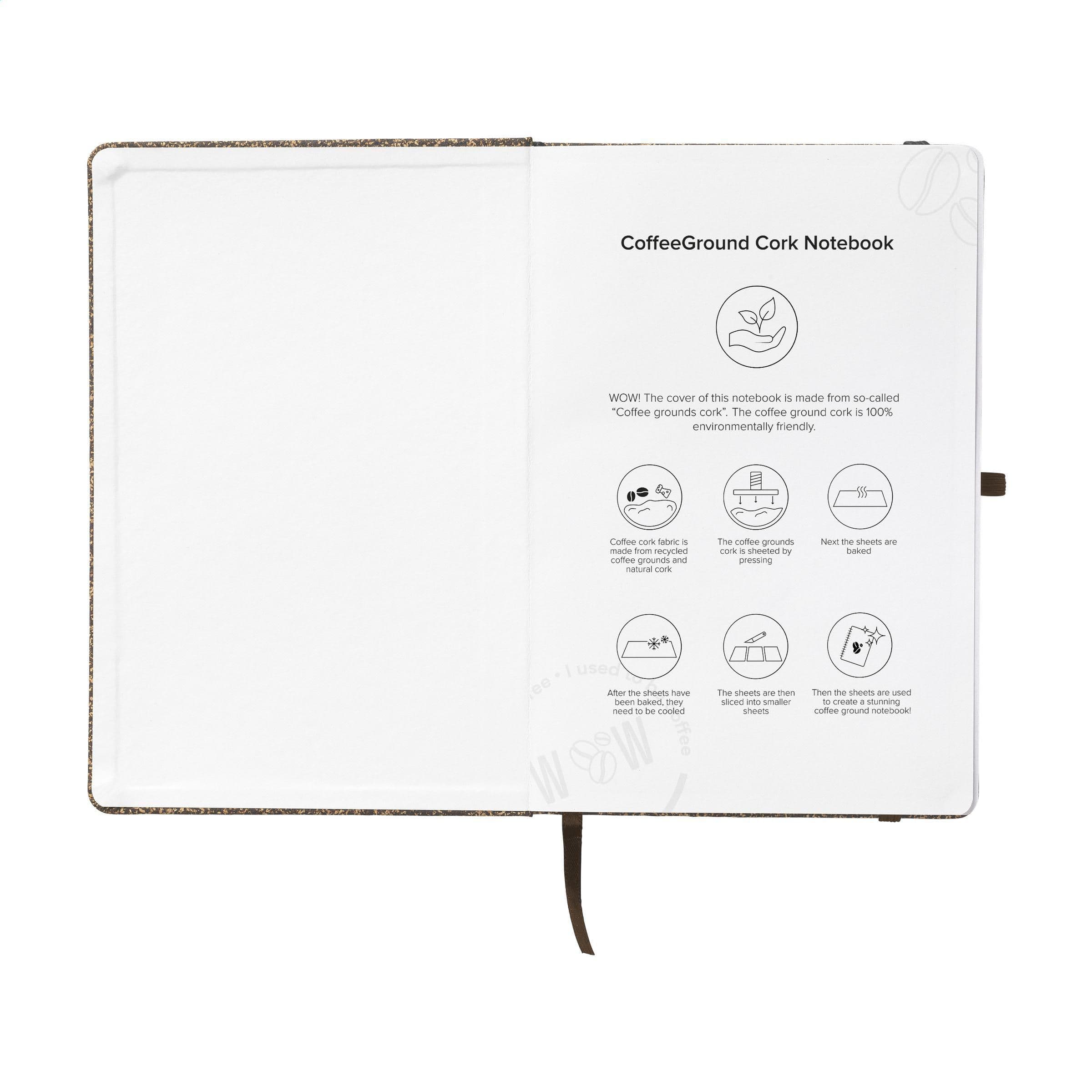 CoffeeGround Cork Notebook A5