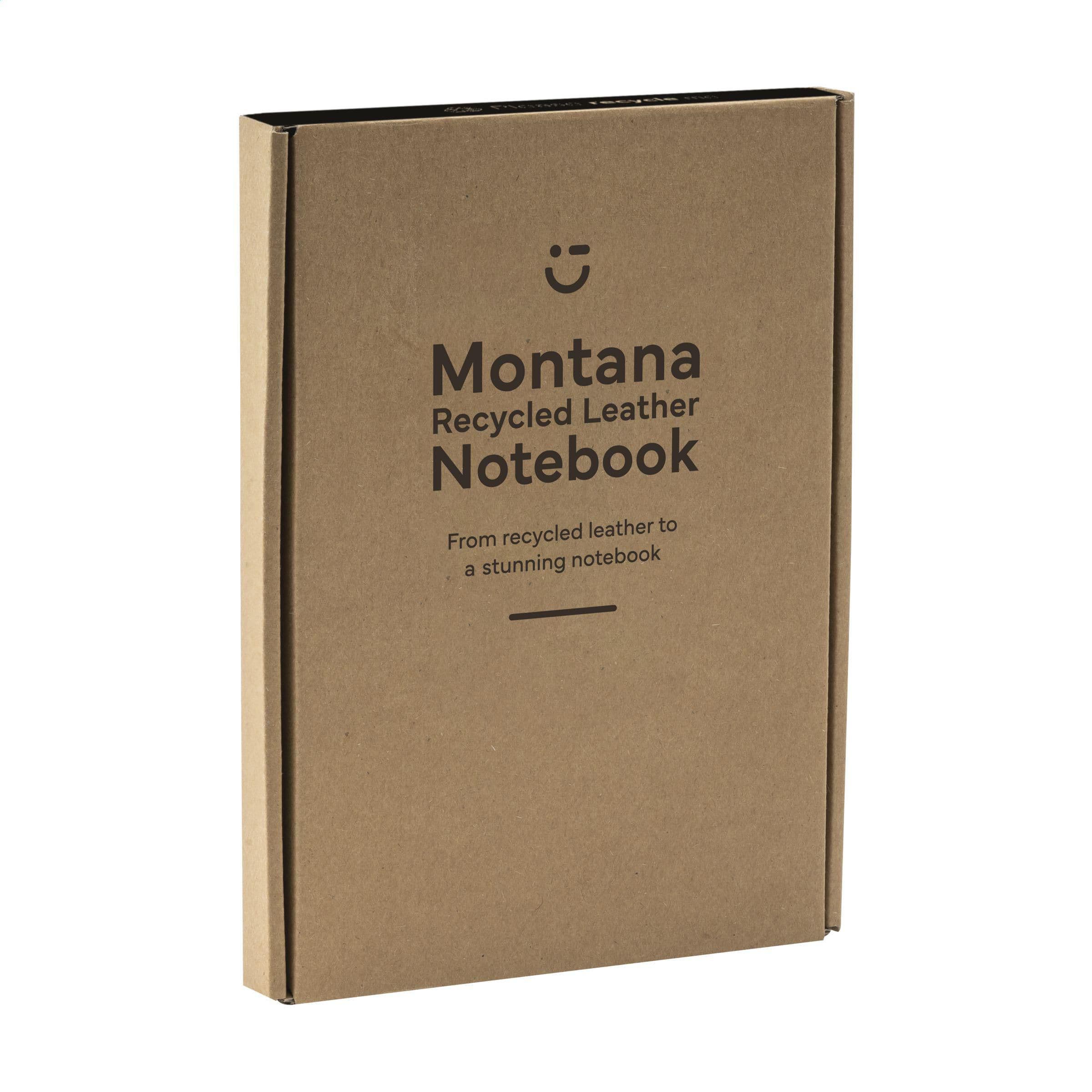 Montana Recycled Leather Notebook A5