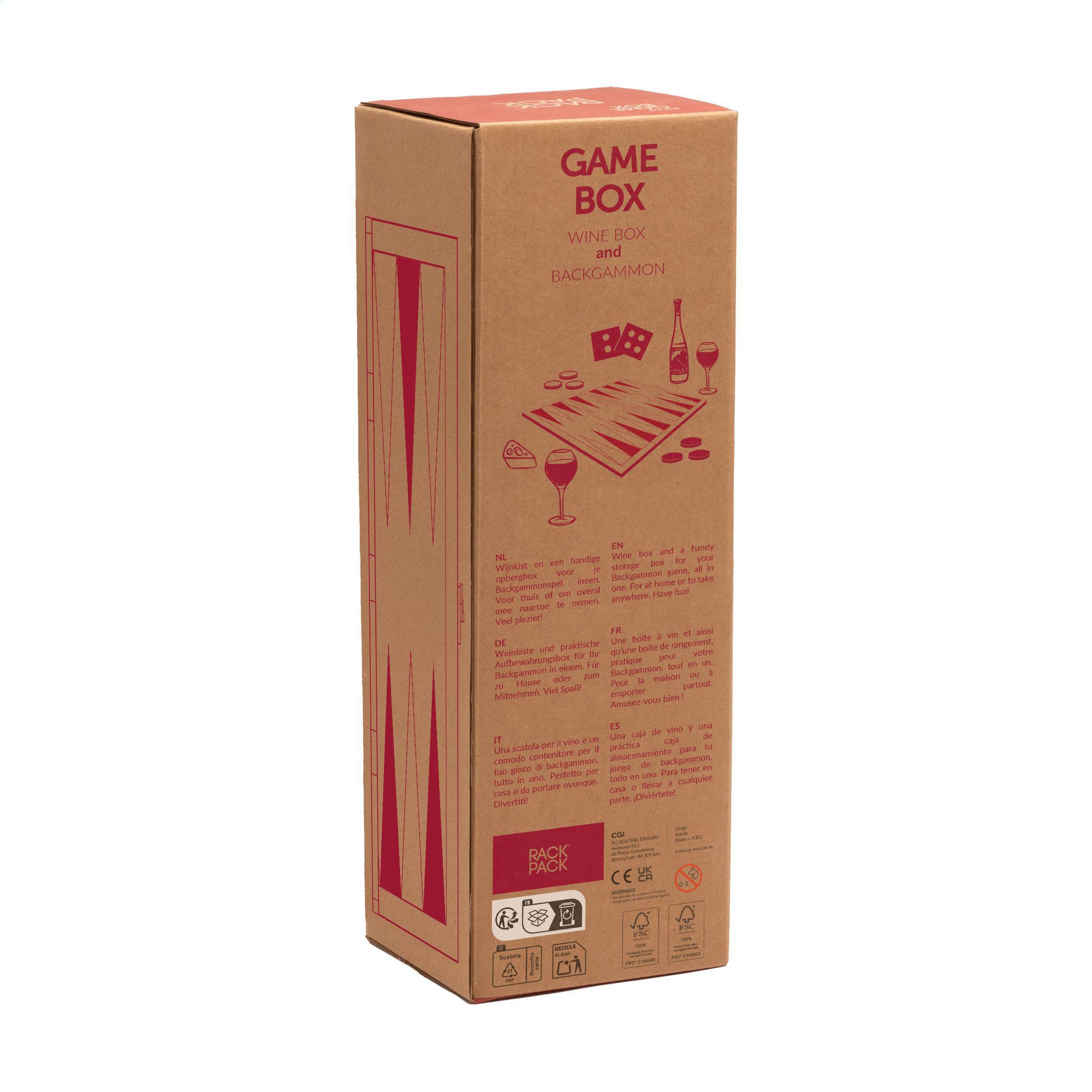Rackpack Gamebox Backgammon
