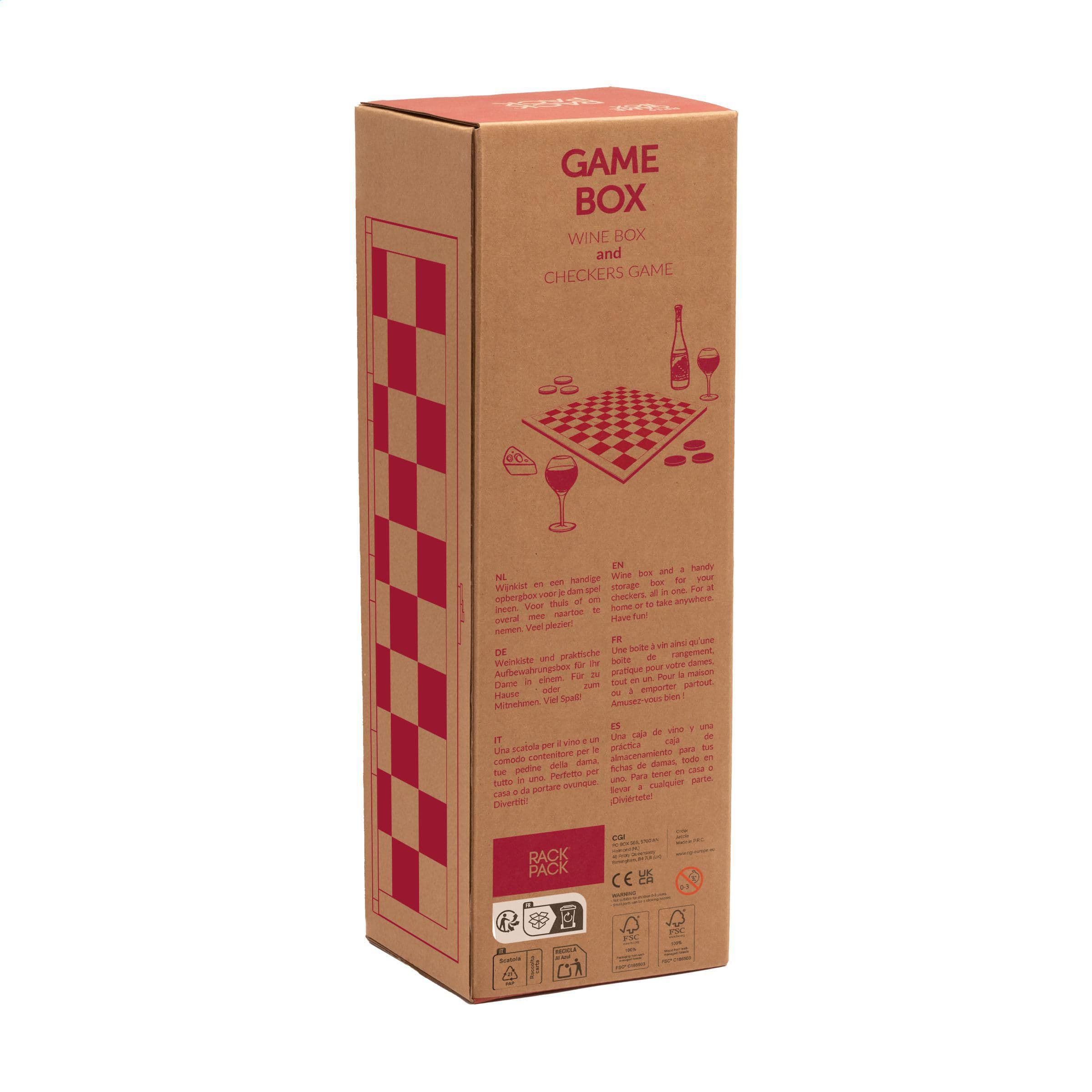 Rackpack Gamebox Checkers