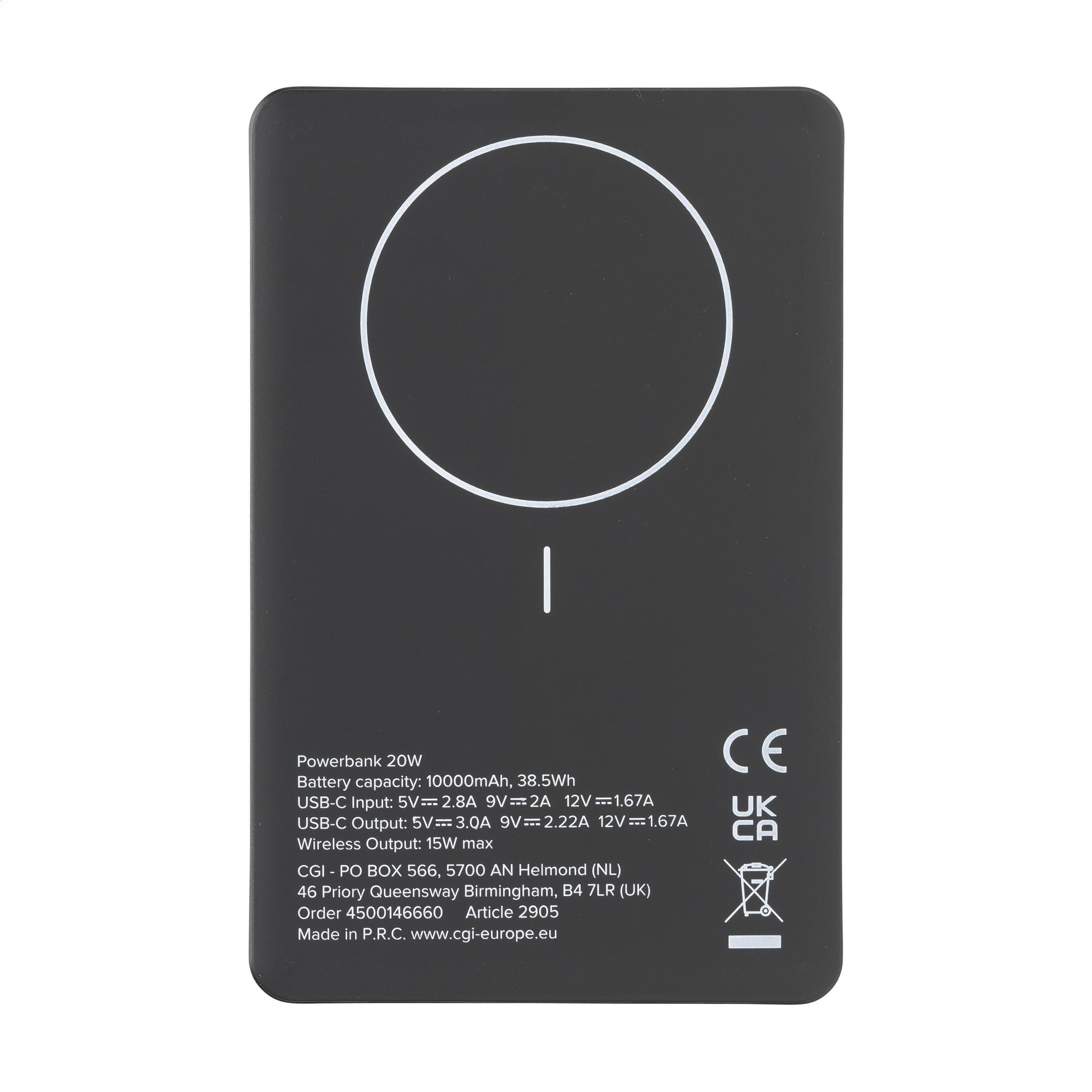 Wireless RCS Recycled Alu Magsafe Powerbank 10000