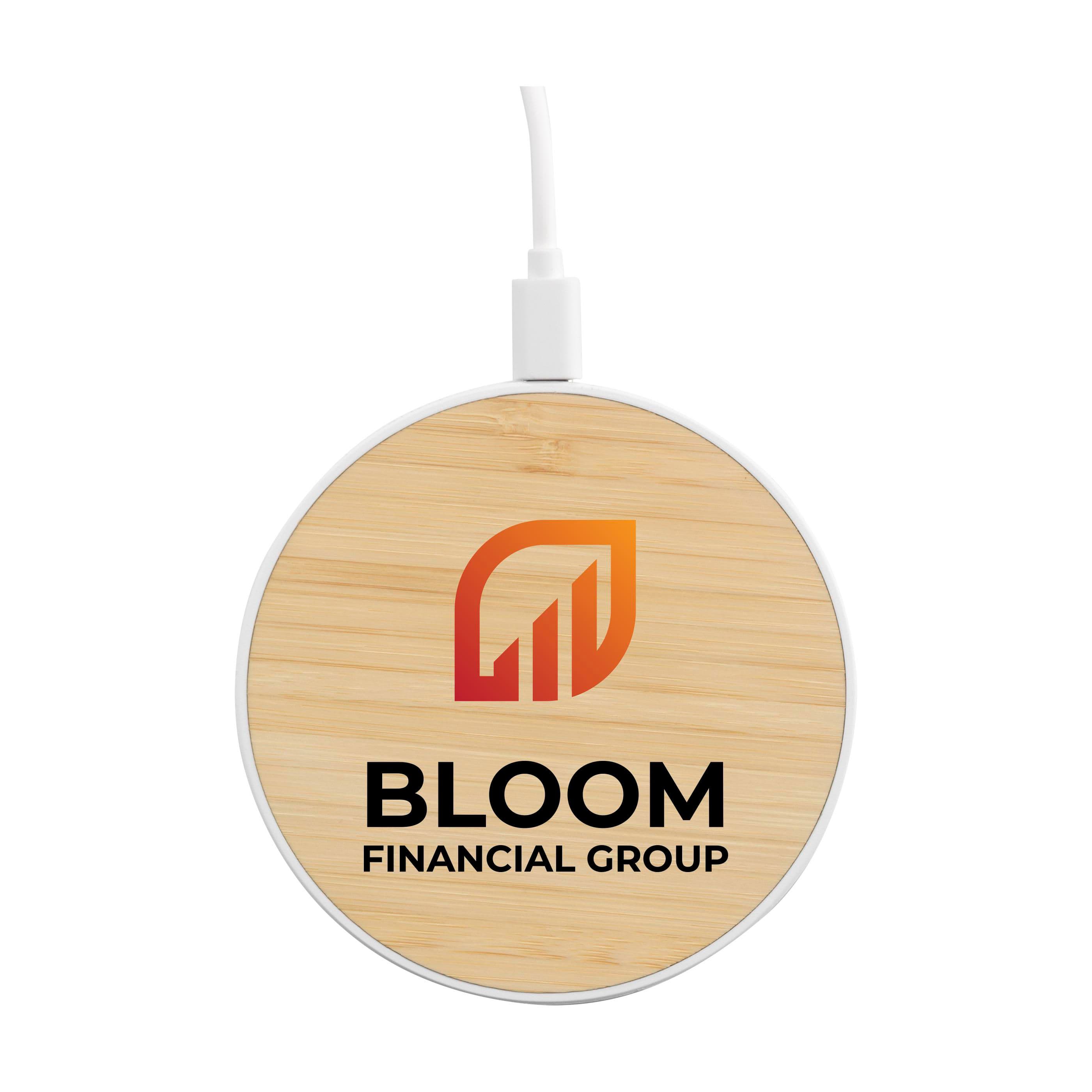 Bamboo 15W Wireless Fast Charger Schnelladegerät