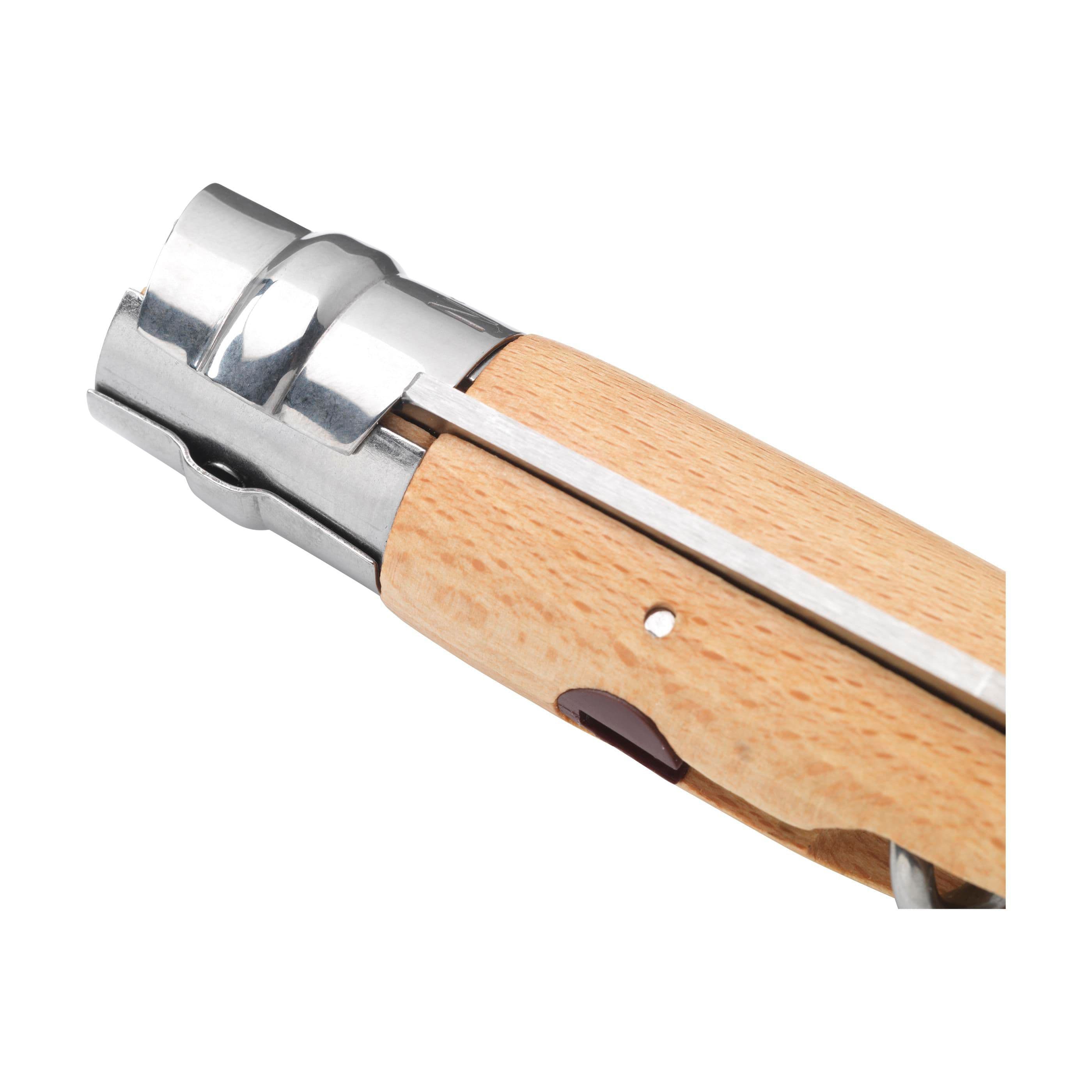 Opinel No 10 Korkenzieher Flaschenöffner in einer Gürteletui