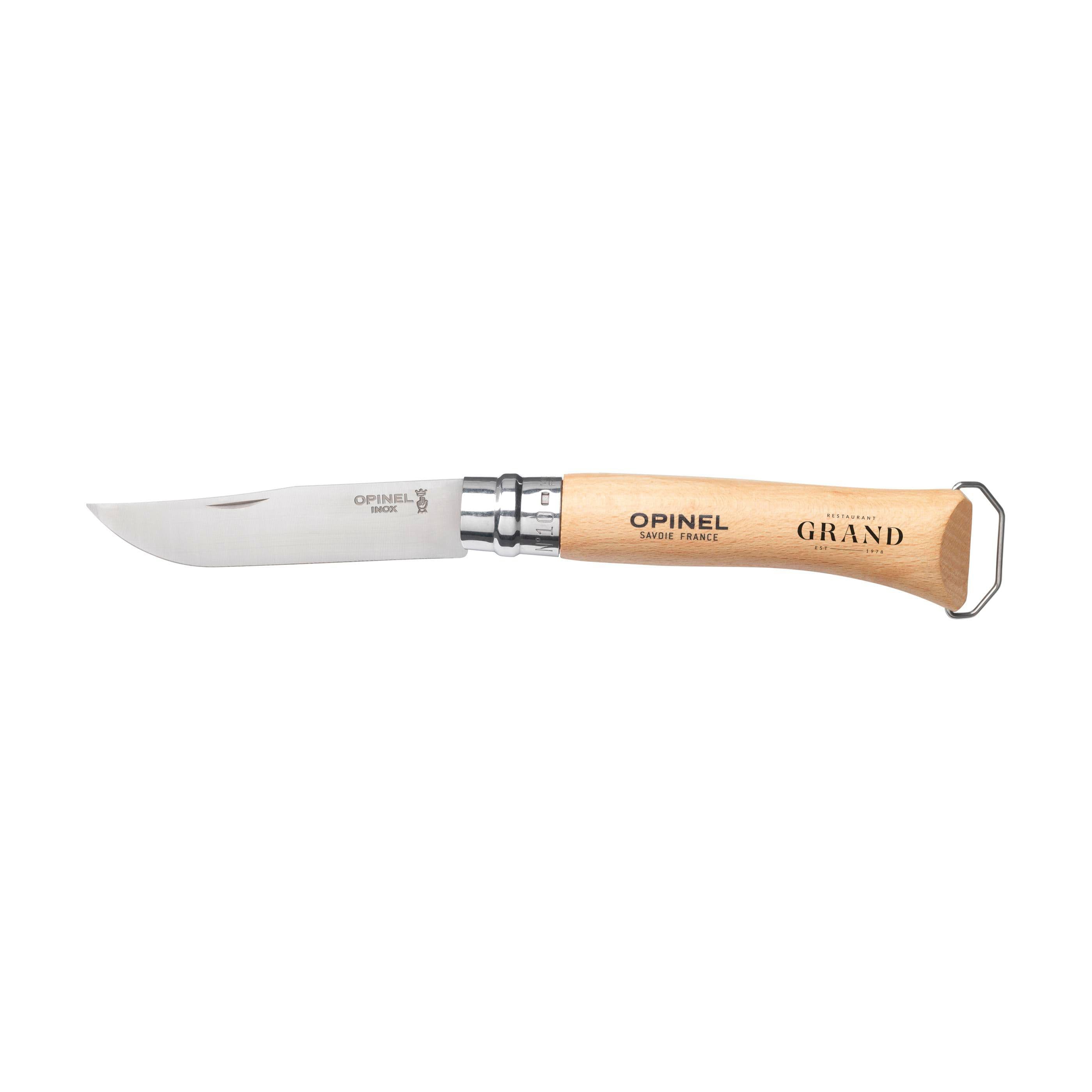 Opinel No 10 Korkenzieher Flaschenöffner in einer Gürteletui