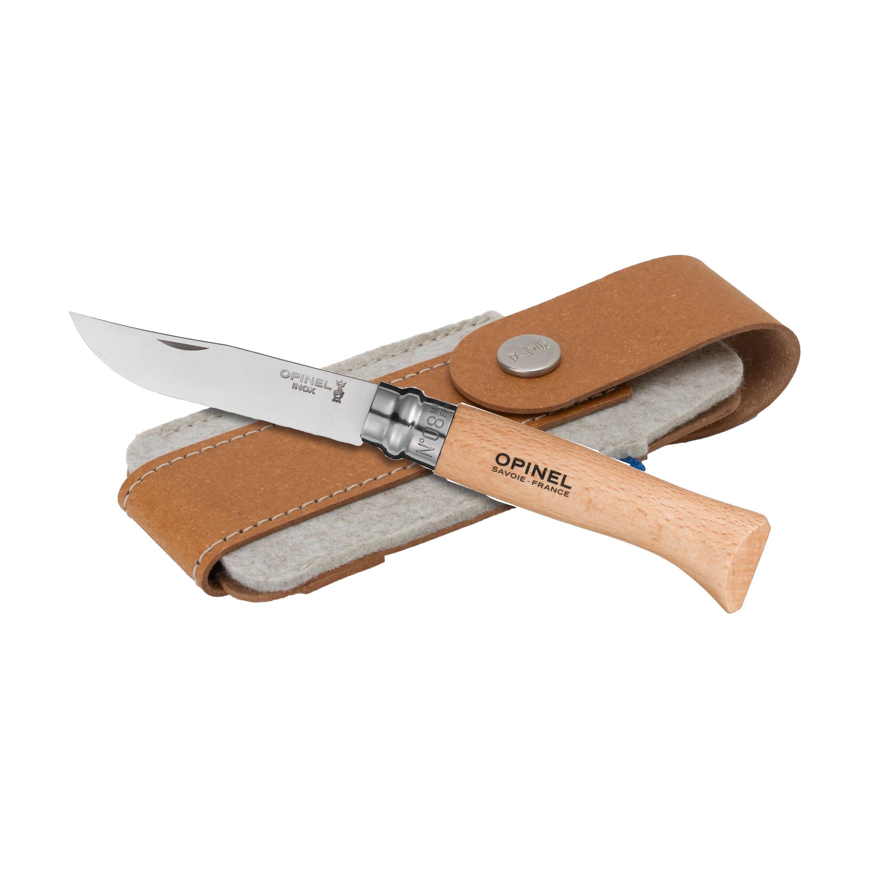 Opinel Inox No 08 Taschenmesser in einer Geschenkverpackung
