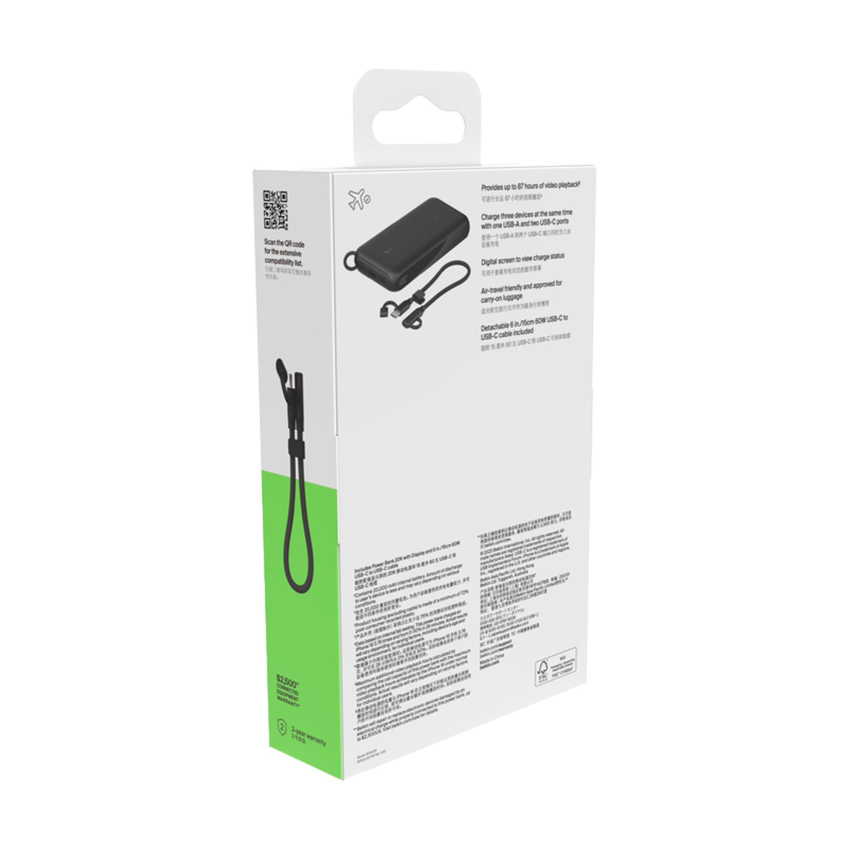 Belkin BoostCharge Powerbank 20K with Display