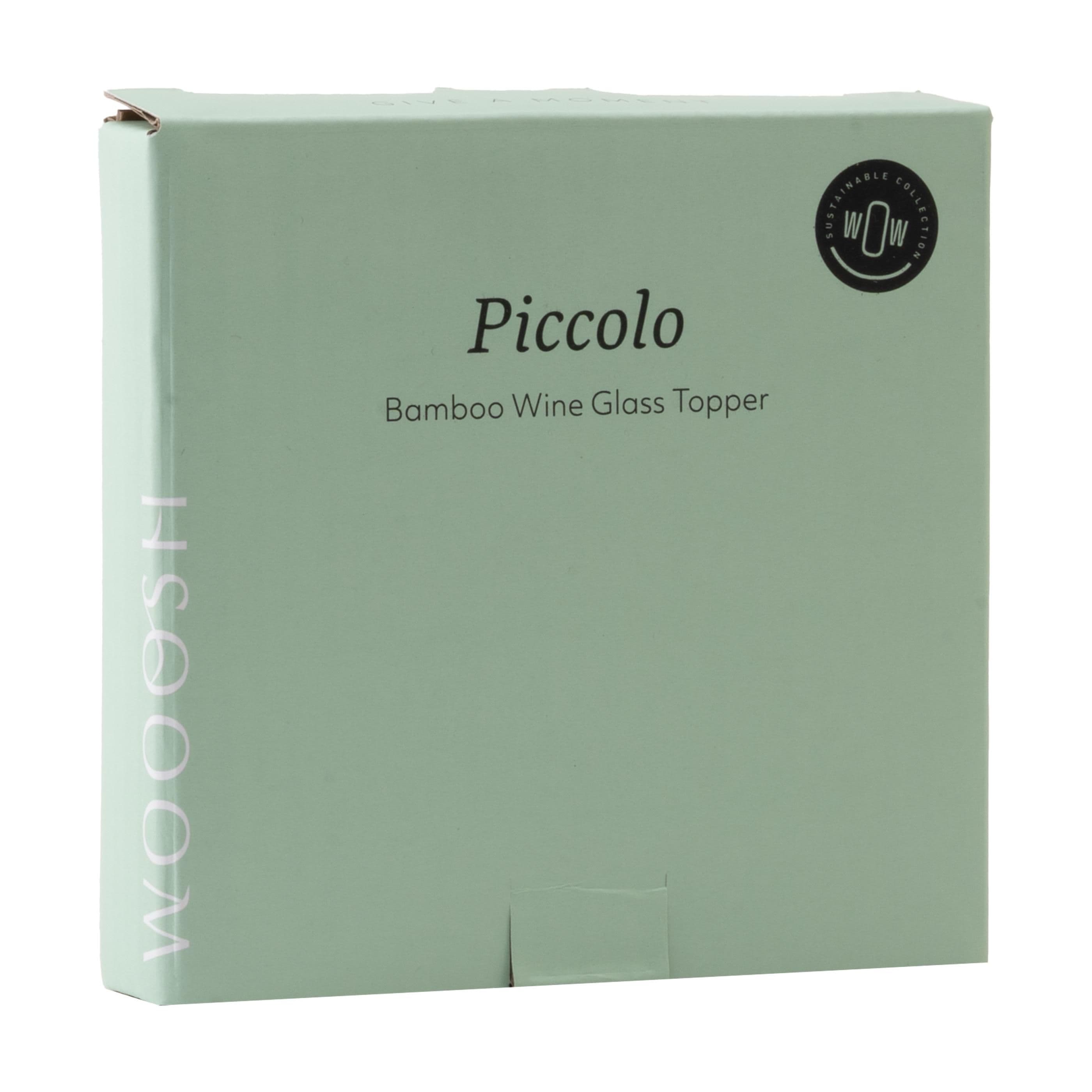 Wooosh Piccolo Bamboo Wine Glass Topper