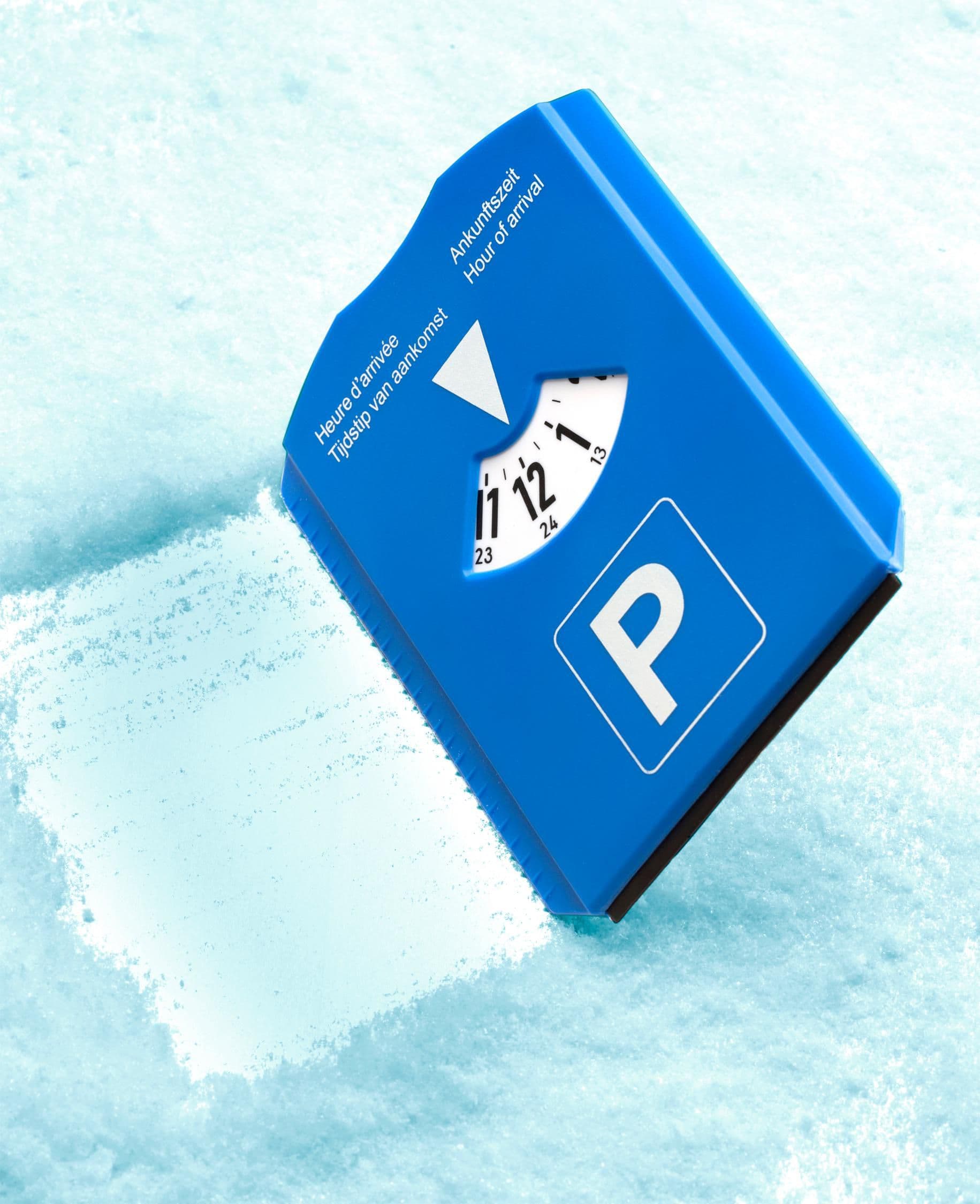 Parkscheibe mit Eiskratzer Teddie