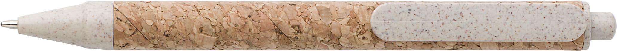 Cork-Line Notizbuch aus Kork und Leinen und Kugelschreiber aus Weizenstroh Kenzo Original