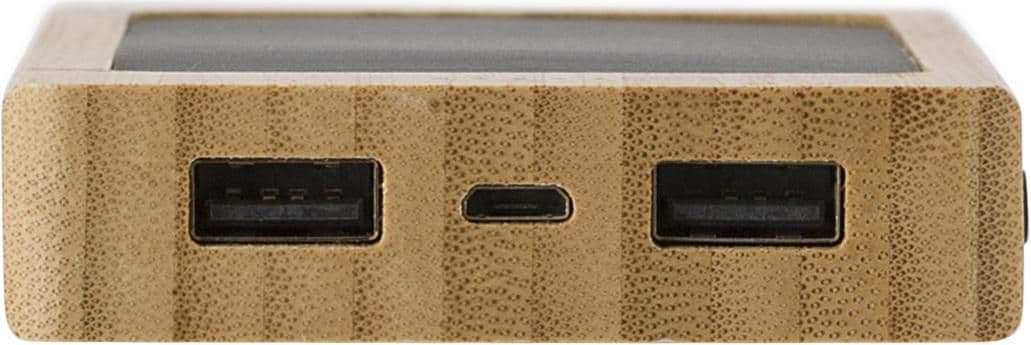 Solar-Powerbank aus Bambus Joan