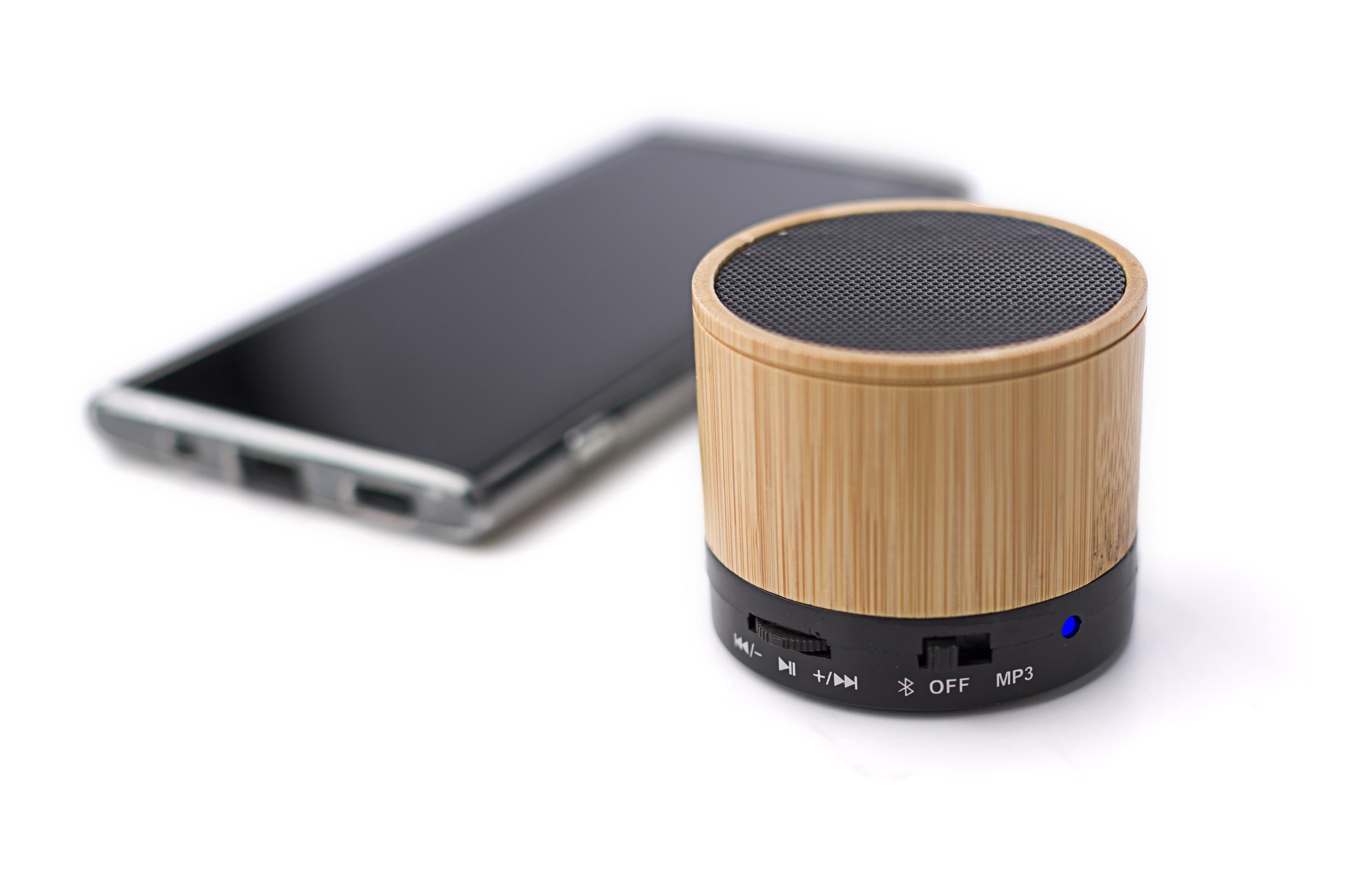 Wireless-Lautsprecher aus Bambus Rosalinda