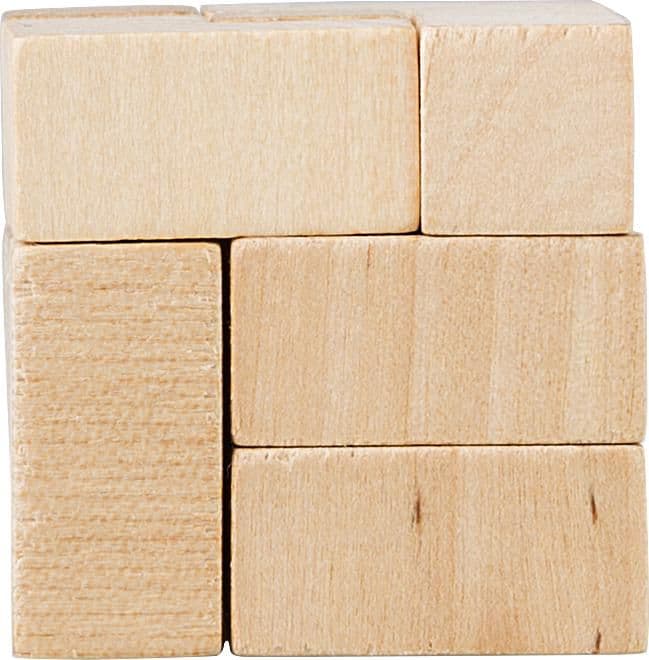 Würfelpuzzle aus Holz Amber