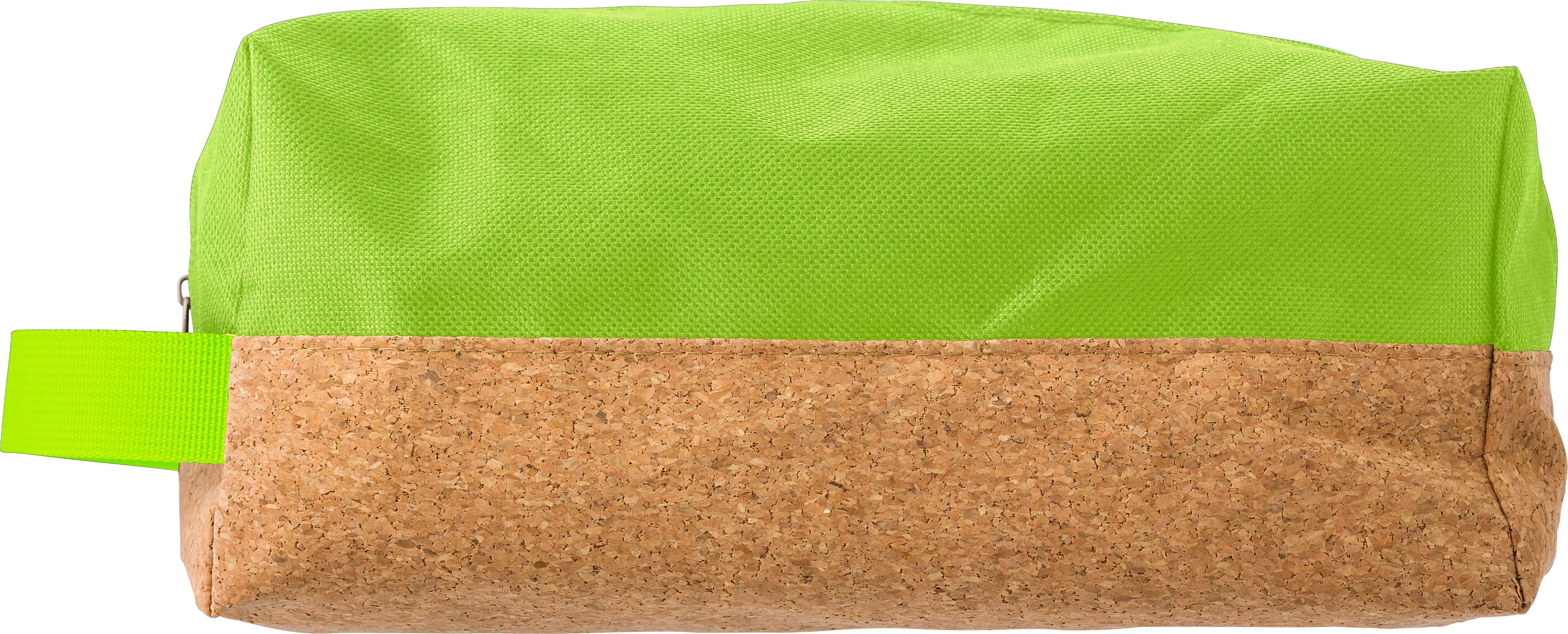 Kulturtasche aus Polyester und Kork Lynn