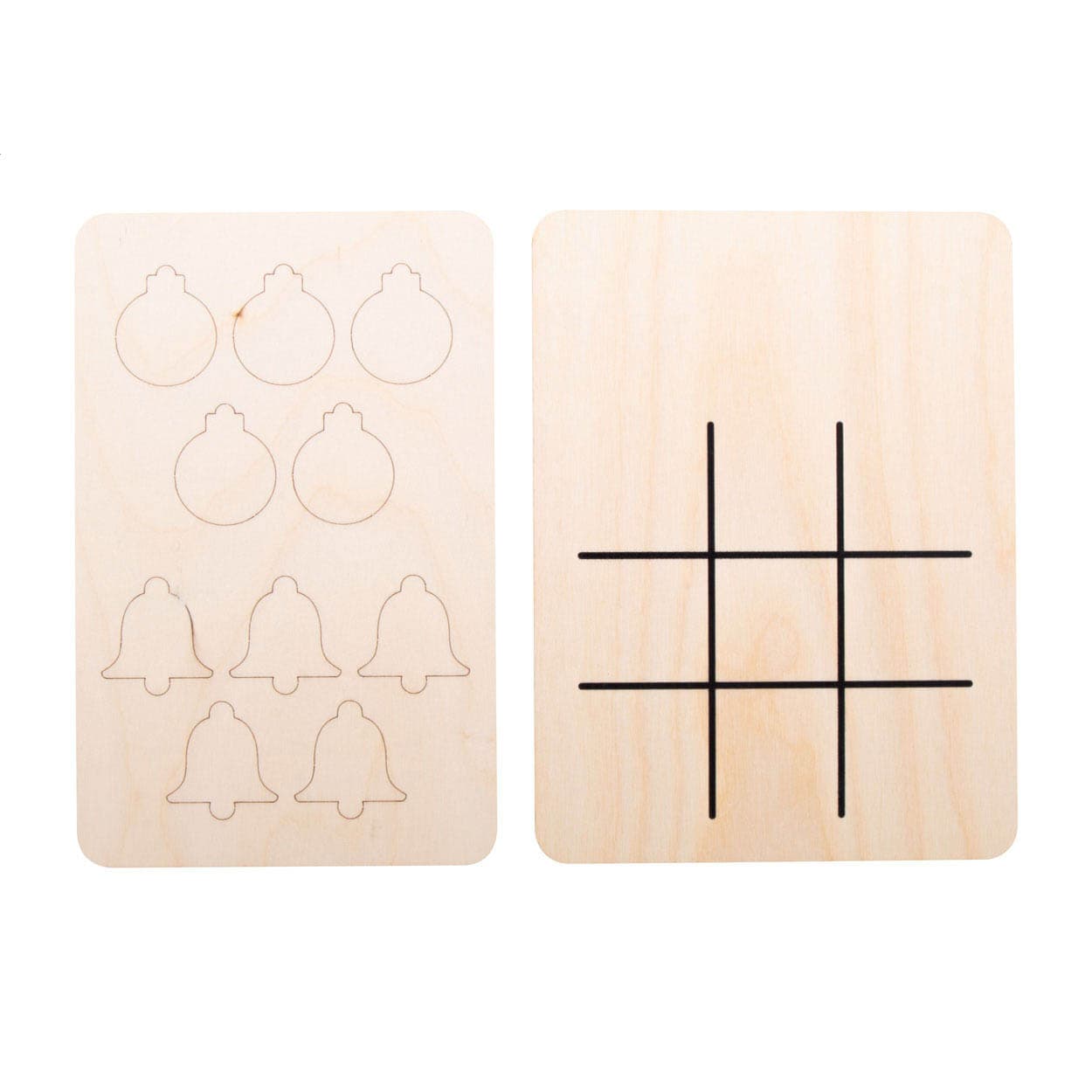 TixTax Weihnachtliches Tic-Tac-Toe Baumschmuck & Glocken