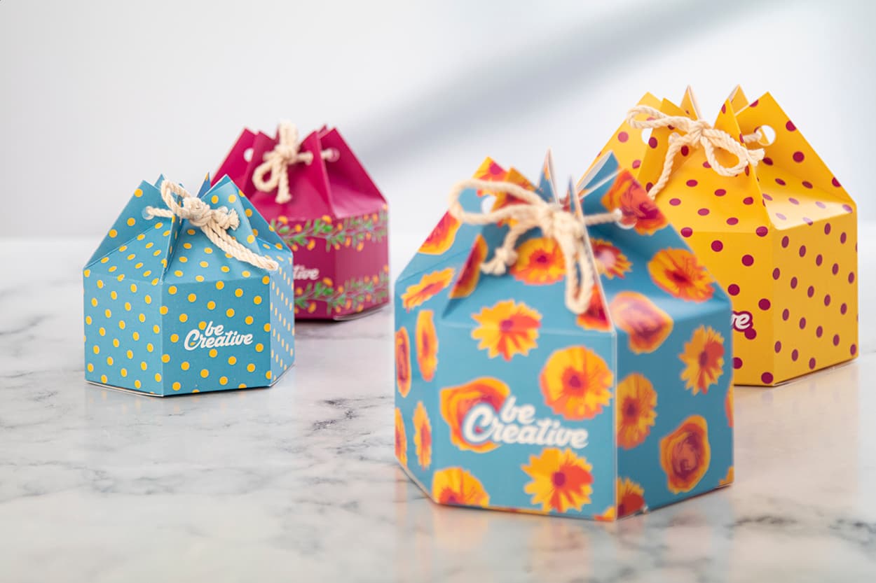 CreaBox HexaCord S Sechseckige Geschenkbox