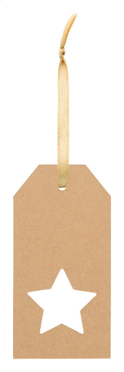 PrinTag Plus Eco Geschenkanhänger, Stern