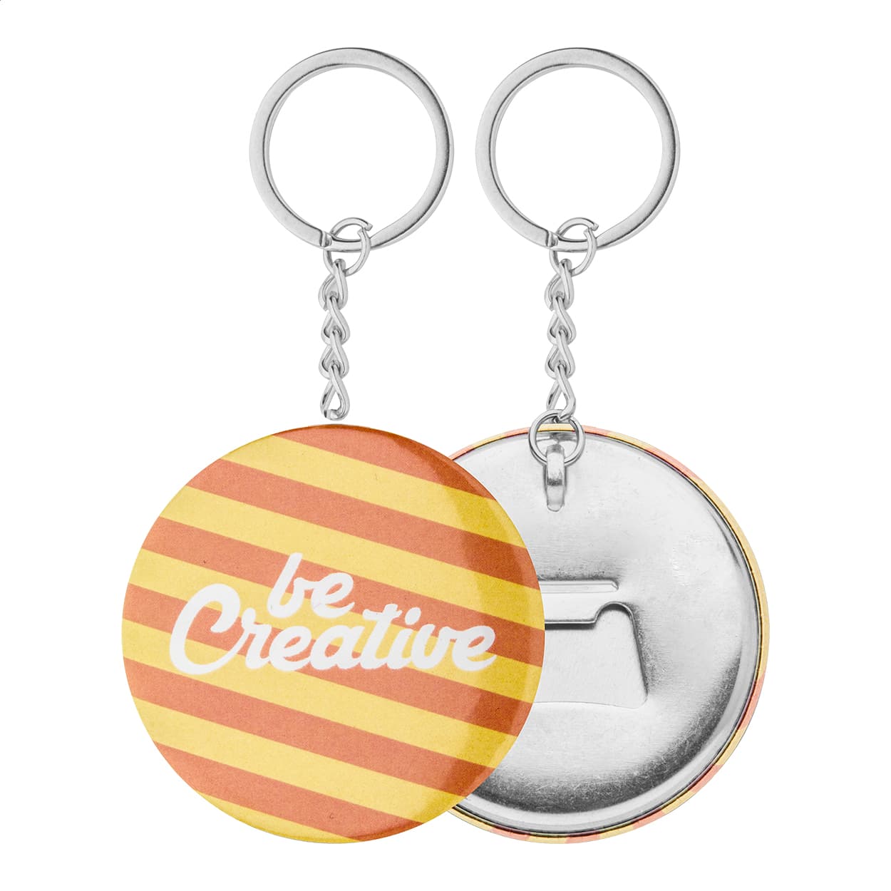 KeyBadge Bottle Button-Schlüsselanhänger